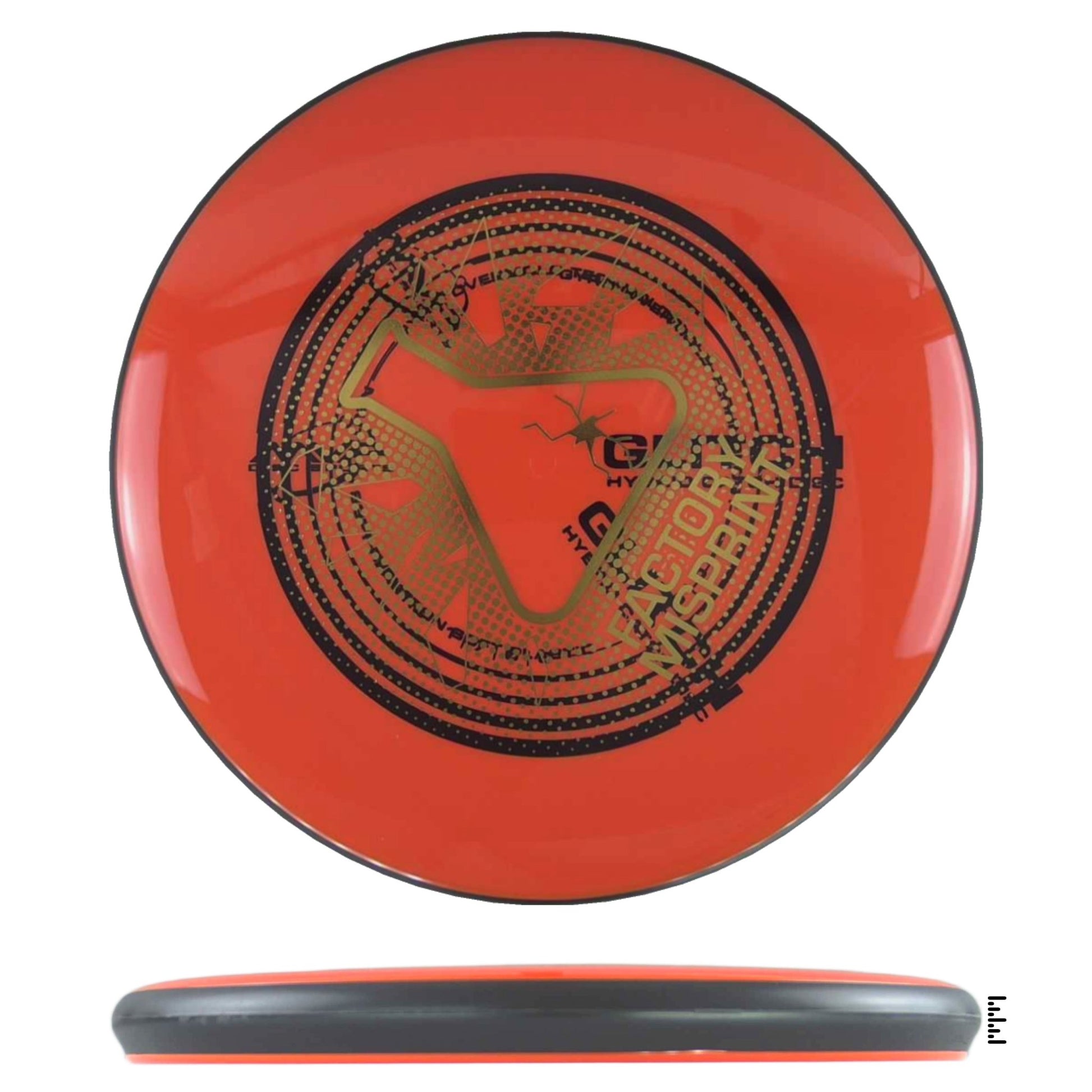 MVP Disc Sports Neutron Soft Glitch Factory Misprint - Orange - Powergrip USA