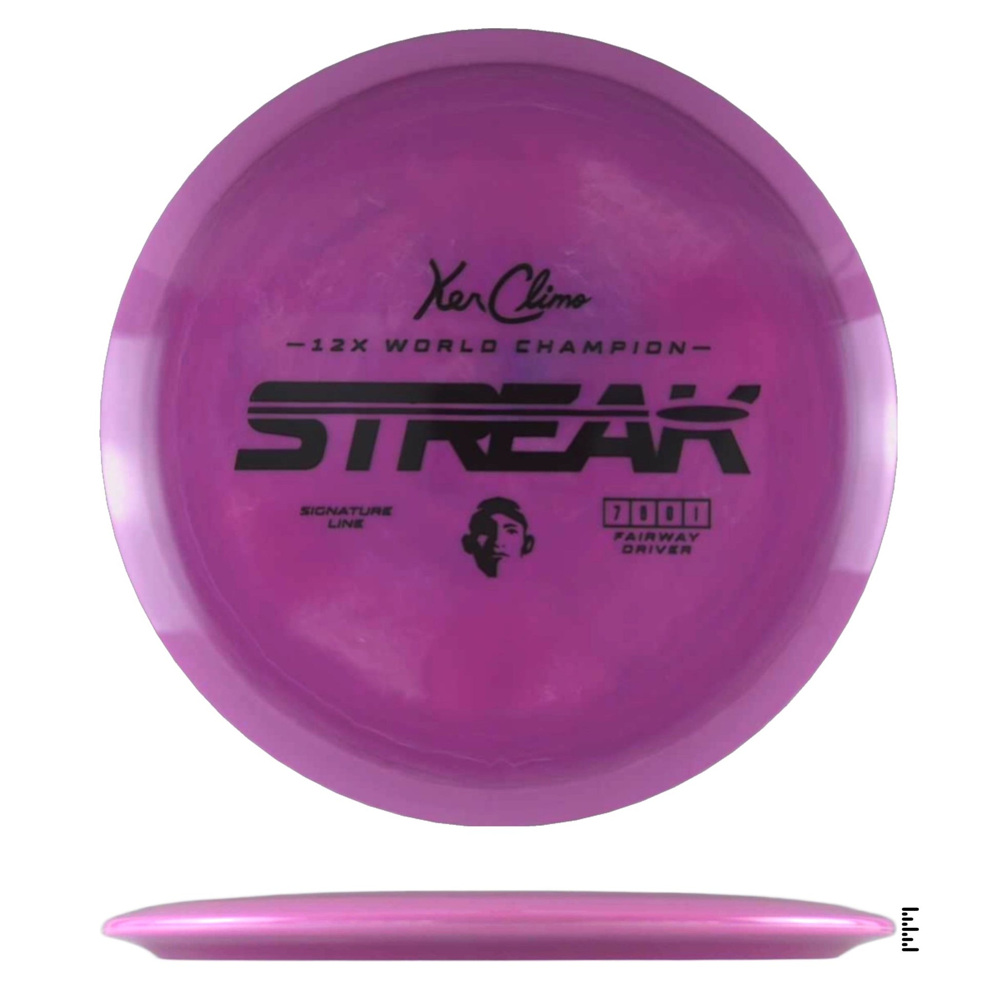 Climo Disc Golf Signature Line Streak - Magenta - Powergrip USA