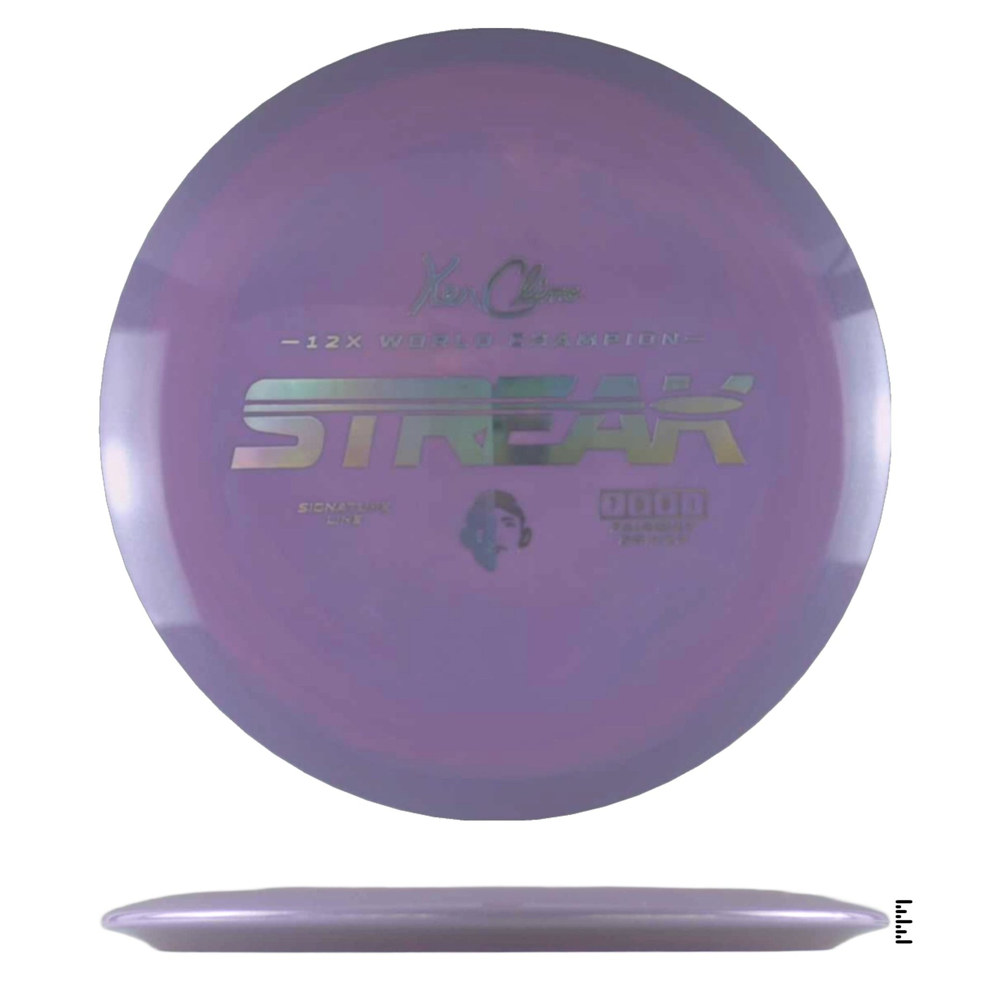 Climo Disc Golf Signature Line Streak - Plum - Powergrip USA