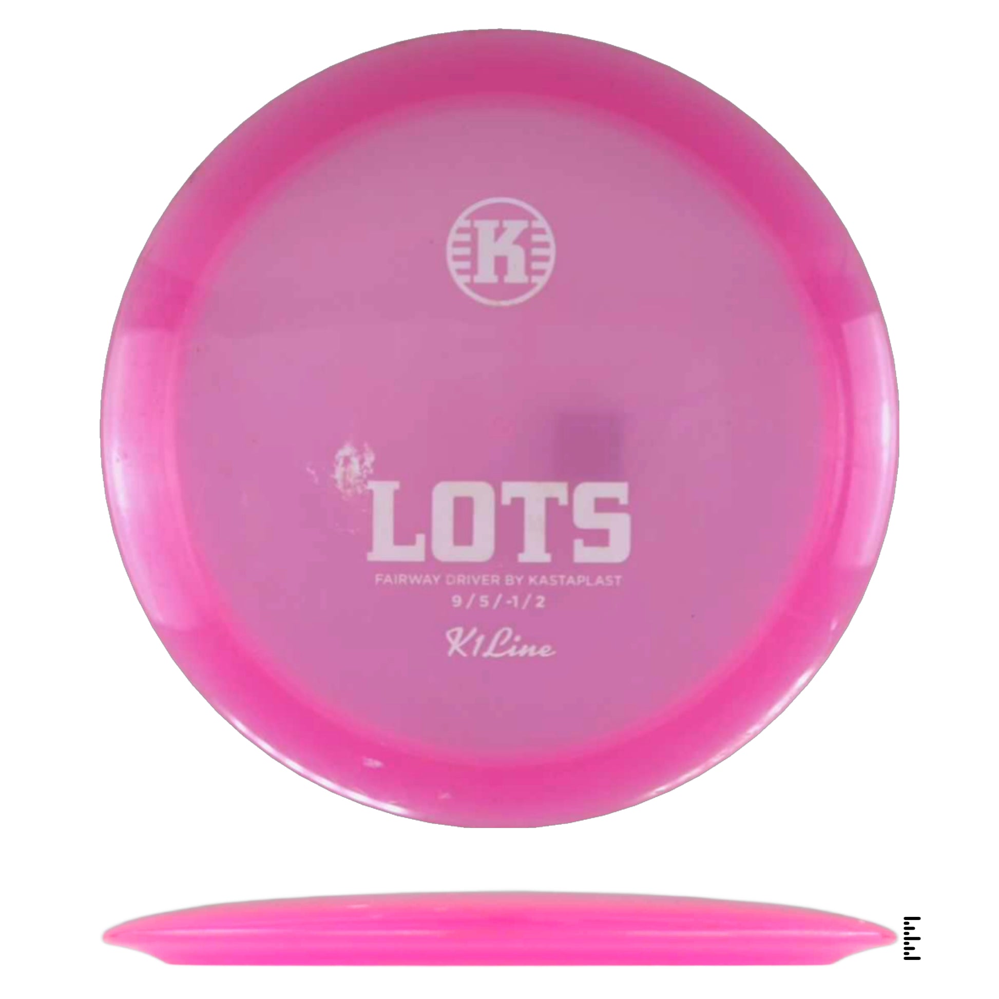 Pink Kastaplast Lots disc golf disc