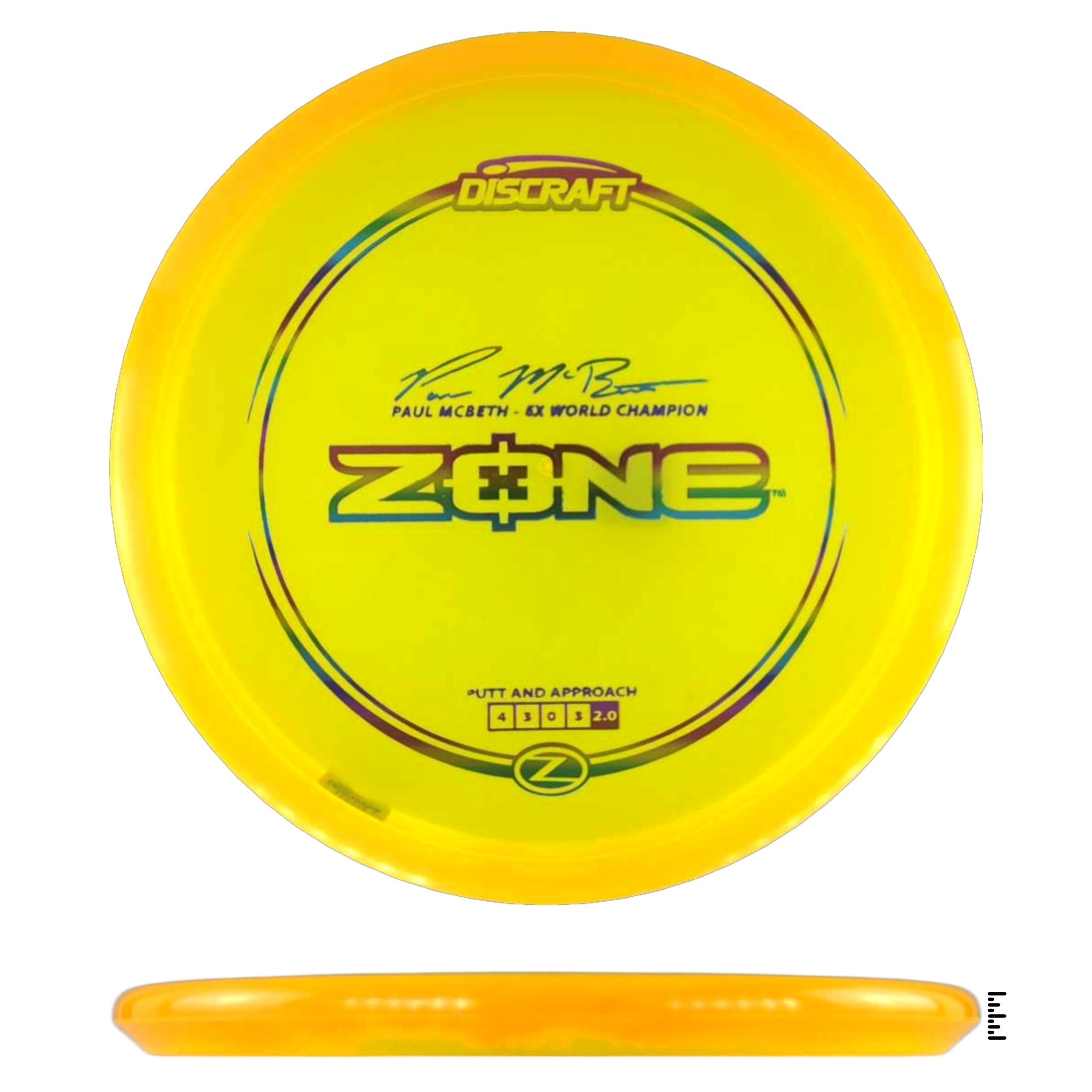 ライブP THE YELLOW DISC Discraft Z Line Zone Paul McBeth | Putter | Disc Golf