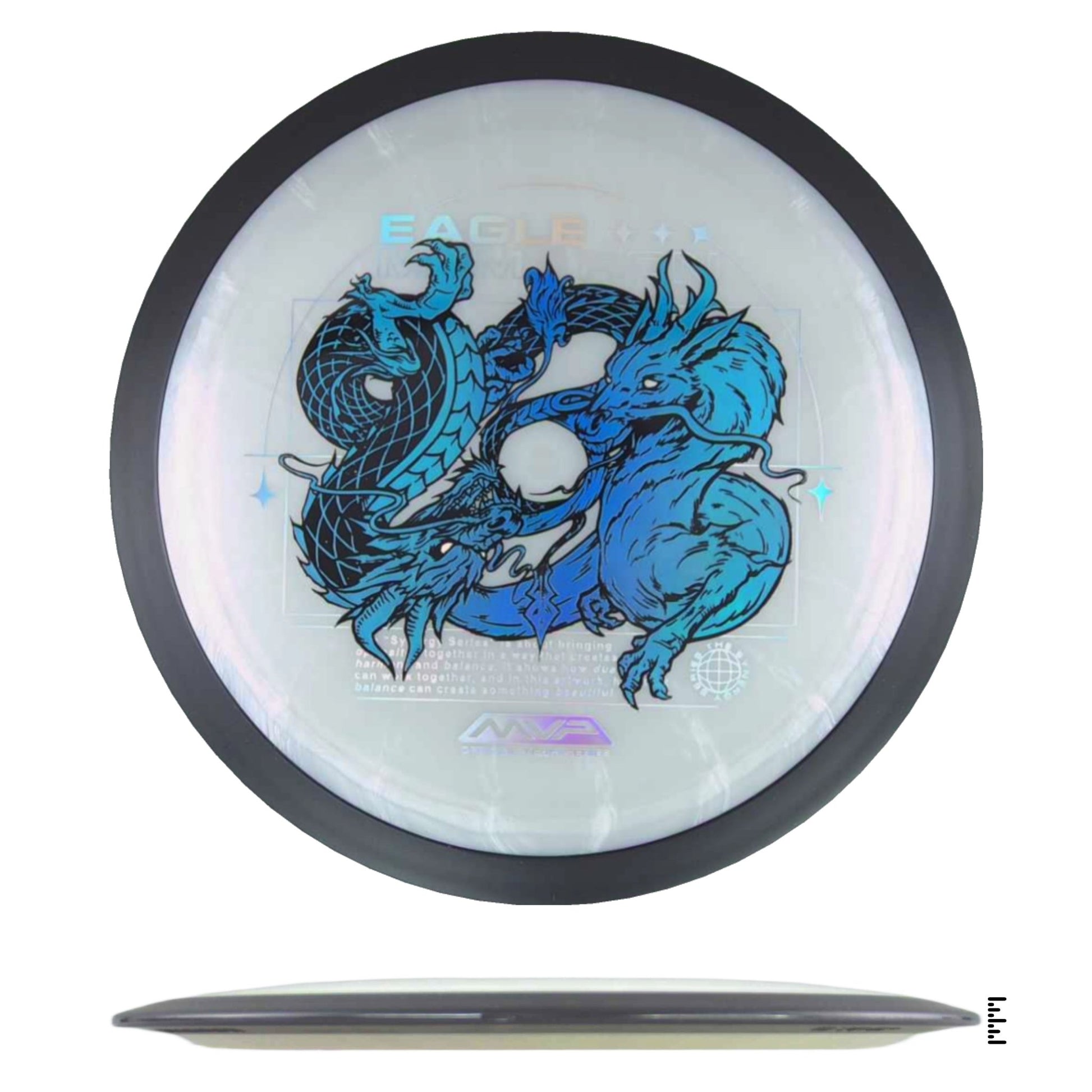 MVP Disc Sports Plasma Dimension - Eagle McMahon Team Series - White - Powergrip USA
