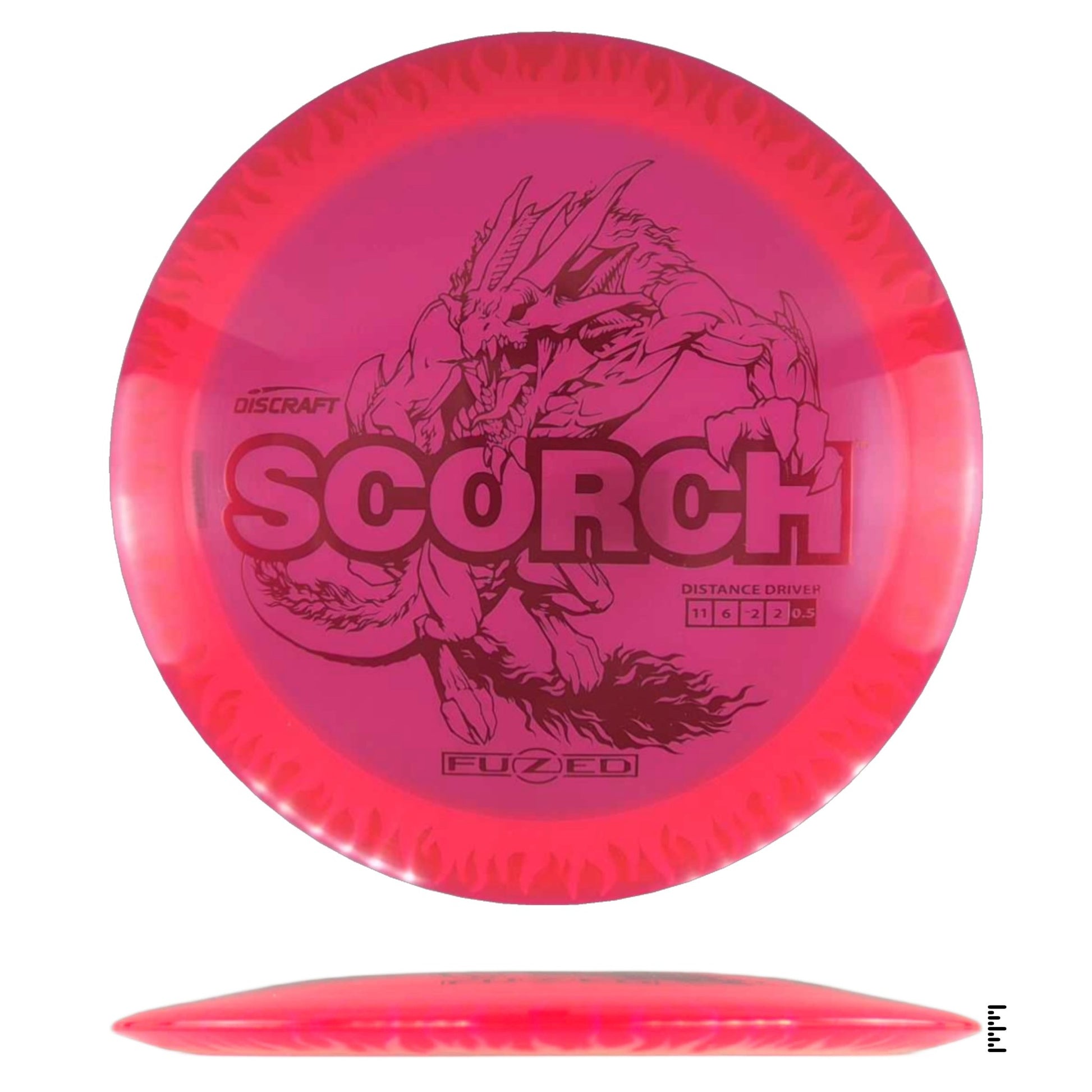 Discraft Fuzed Line Scorch - Red / White - Powergrip USA