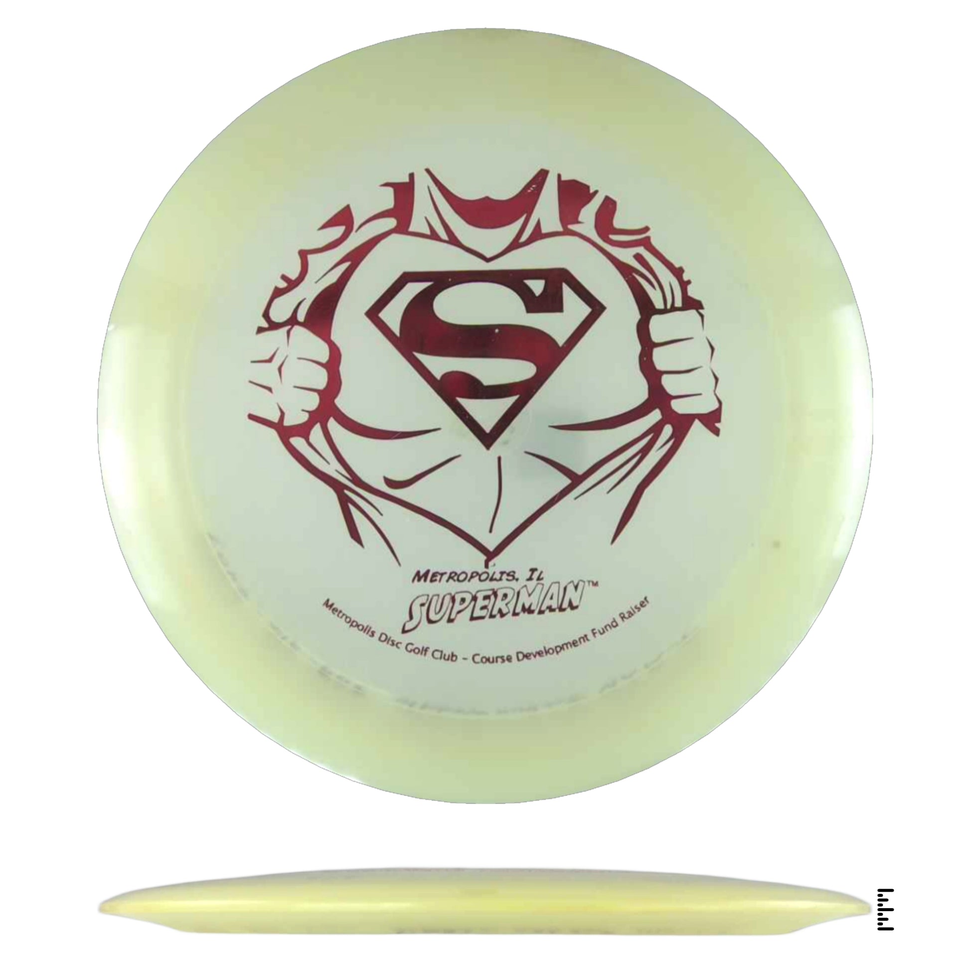 Superman disc golf disc