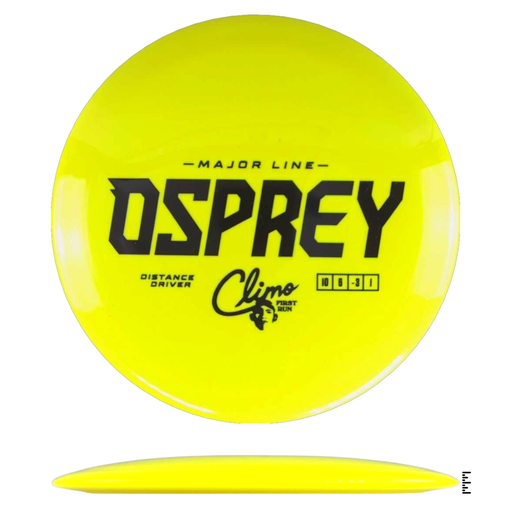 Climo Disc Golf Major Line Osprey First Run - Yellow - Powergrip USA