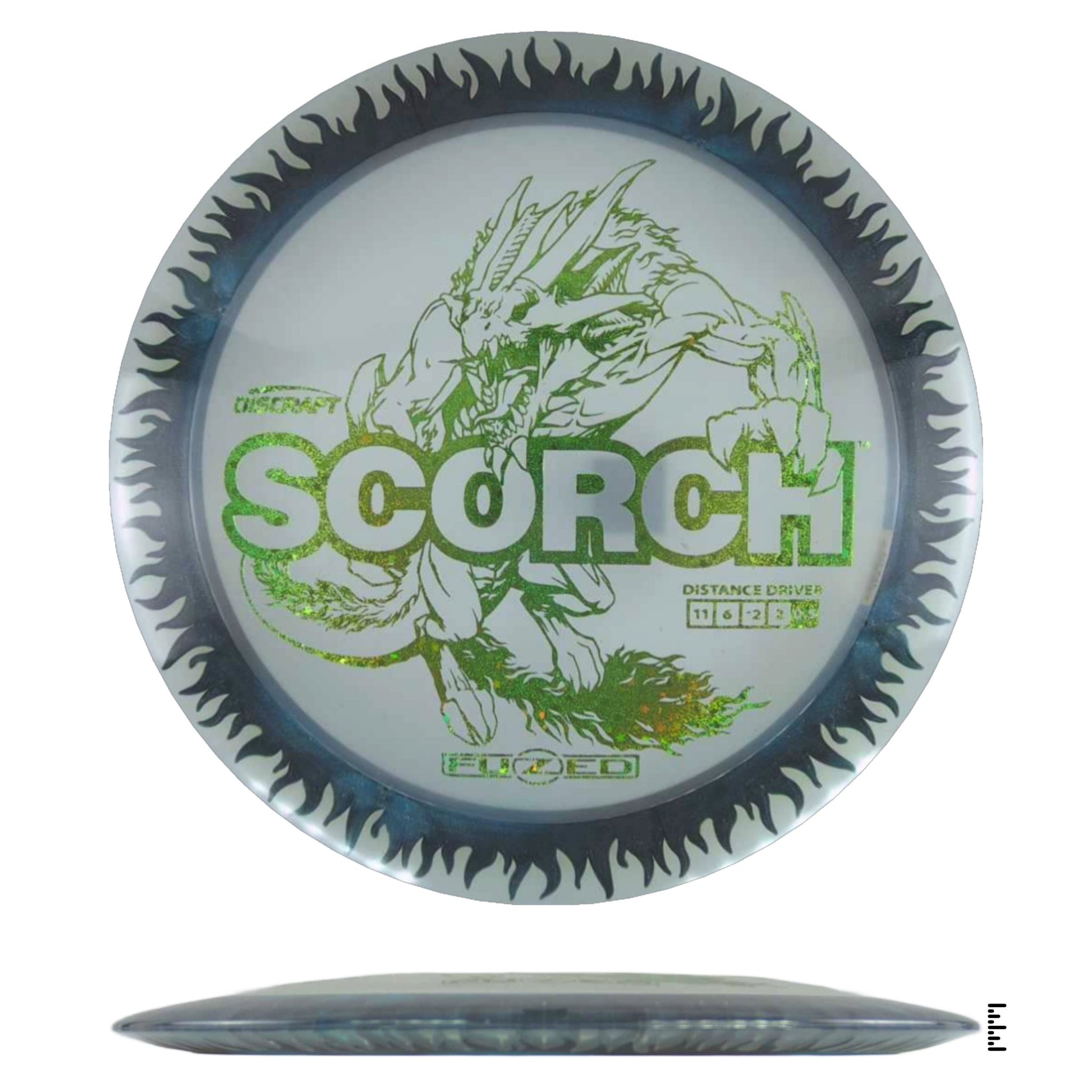 Discraft Fuzed Line Scorch - Clear / Navy - Powergrip USA