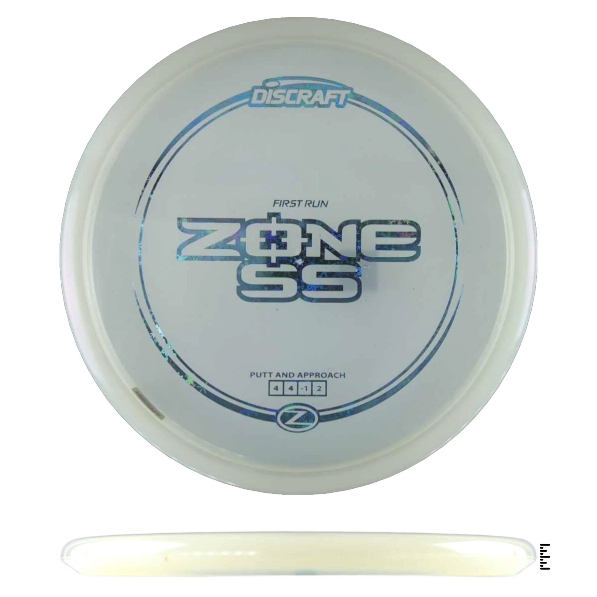 Discraft Z Line Zone SS - First Run - White - Powergrip USA