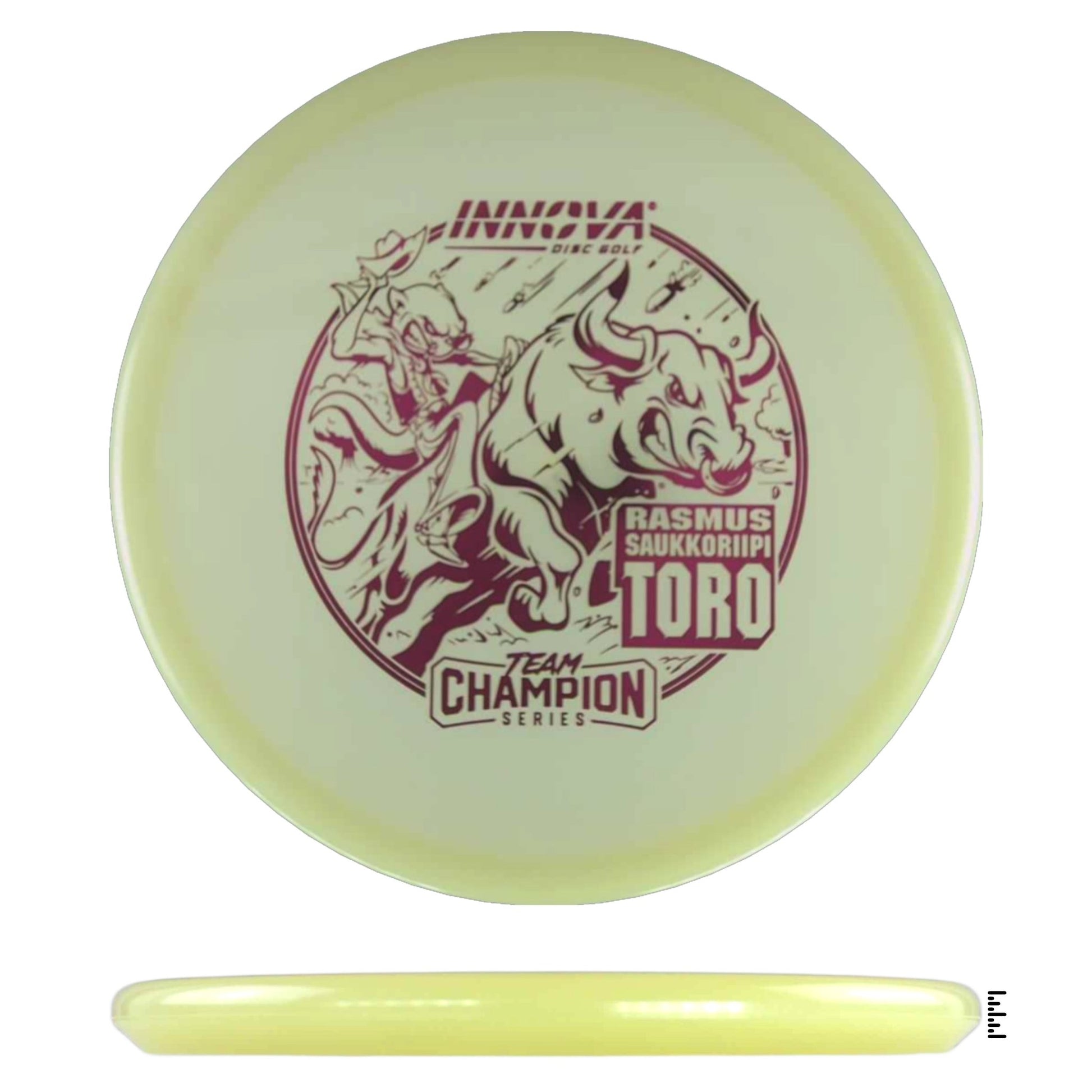 Innova Proto Glow Champion Toro 2025 Rasmus Saukkoriipi Tour Series - Glow - Powergrip USA