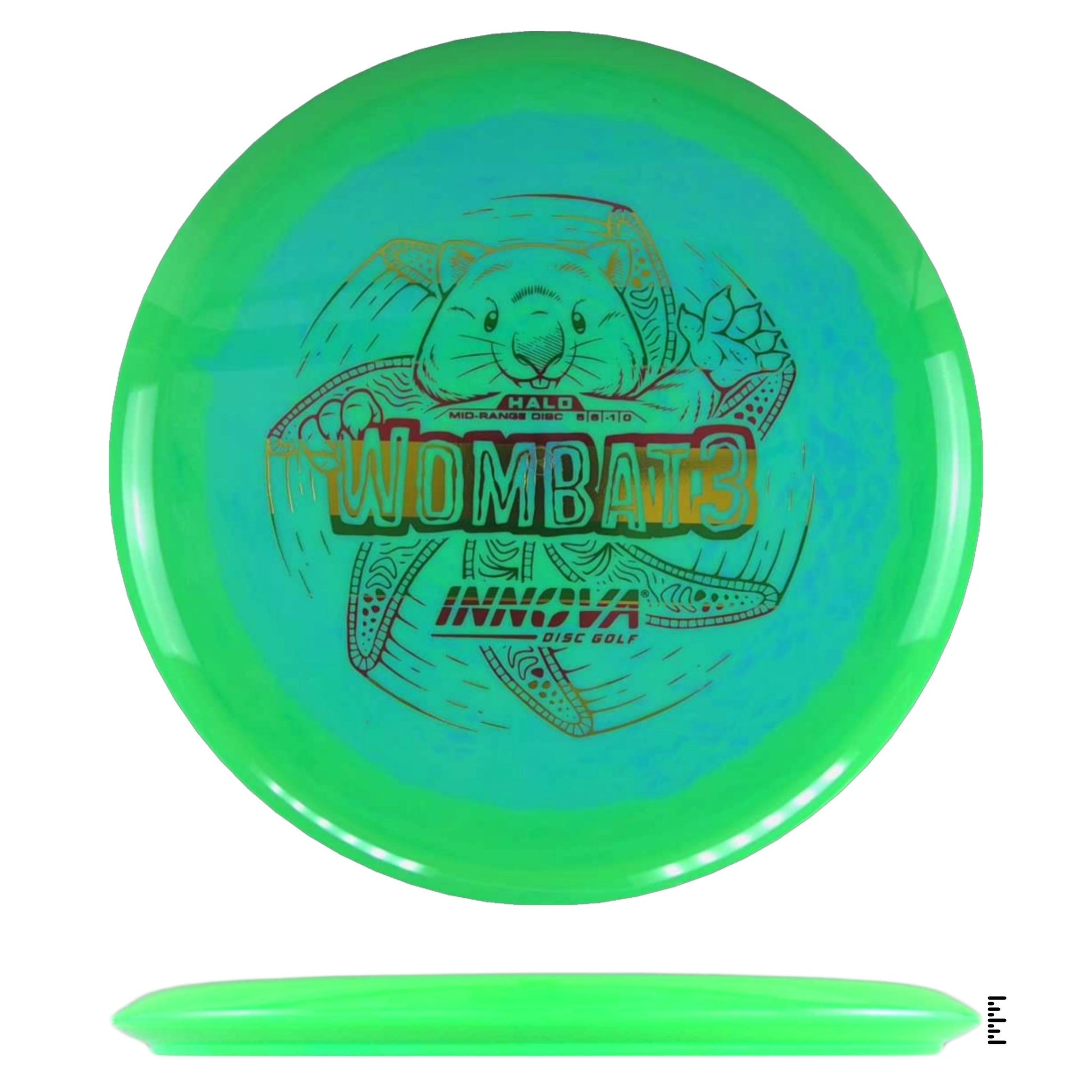 Innova Halo Wombat3 - Light Blue / Green - Powergrip USA