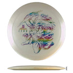 Discraft Zeus disc golf disc with rainbow Zeus graphic