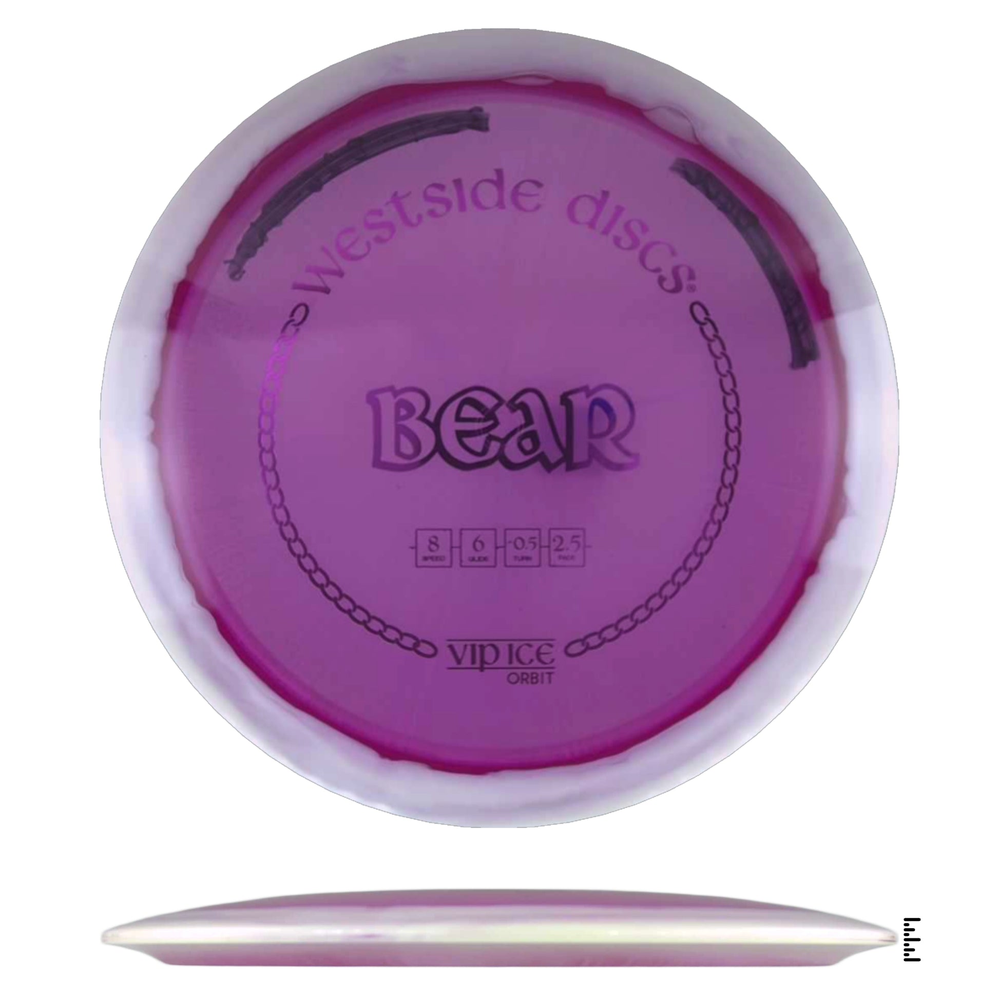 Westside Discs Bear disc golf disc in purple,...