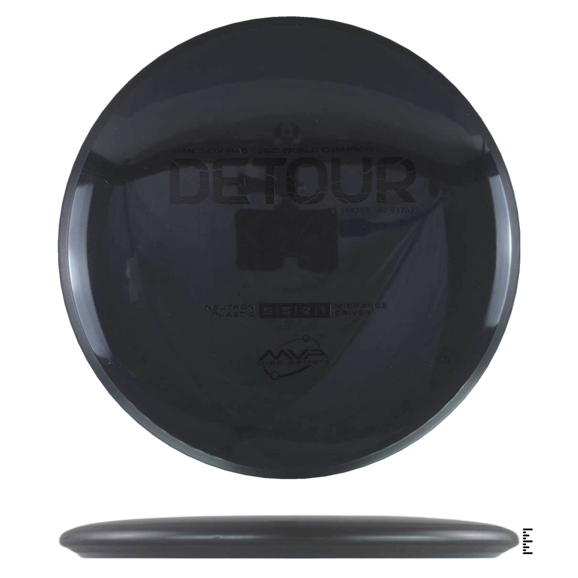 MVP Disc Sports Neutron Detour - Black - Powergrip USA