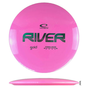 Pink Latitude 64 River Gold disc golf fairway driver
