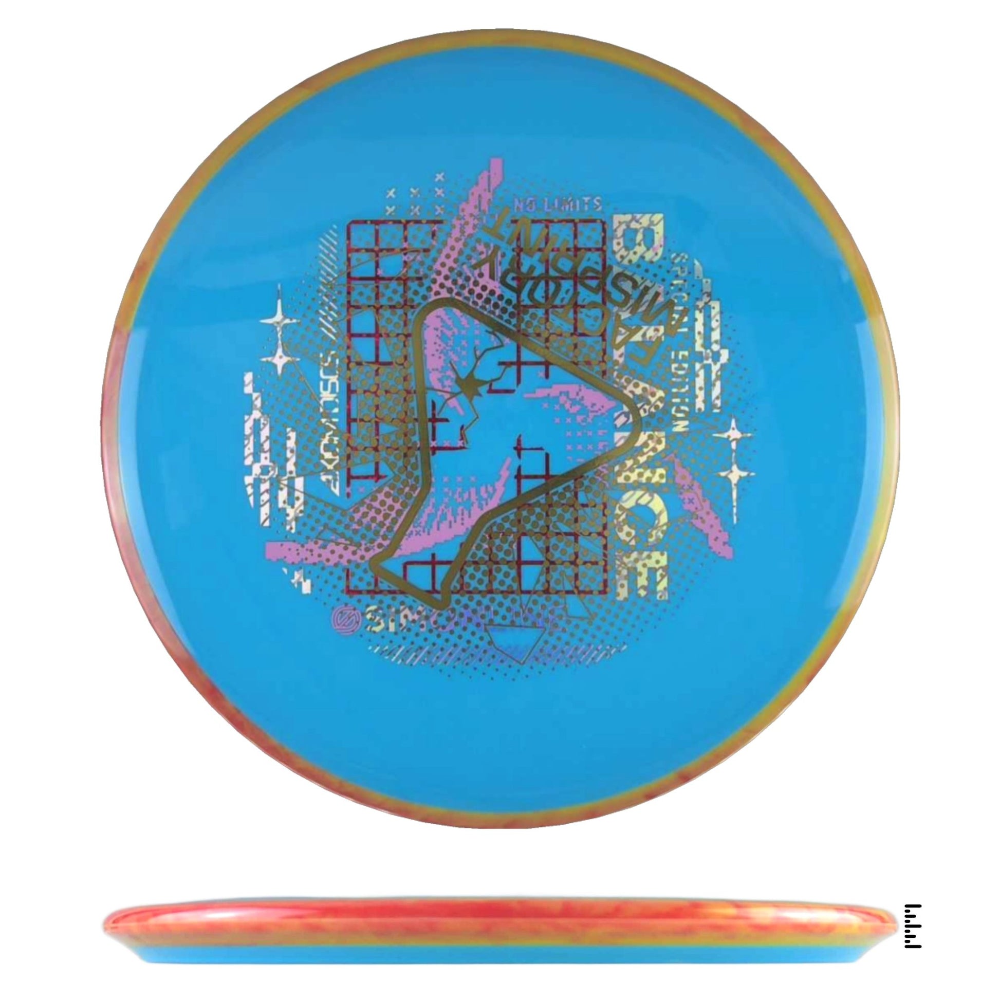 Axiom Discs Neutron Balance Factory Misprint - Light Blue / Orange - Powergrip USA