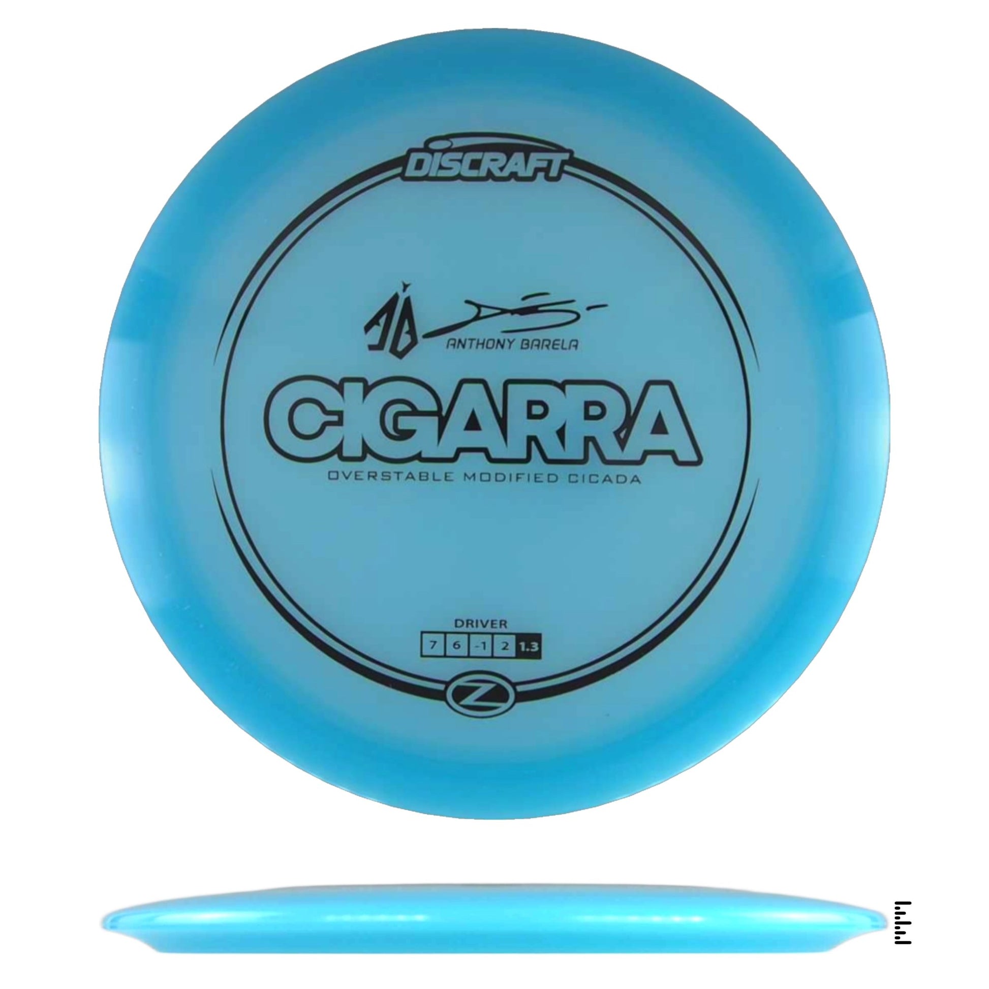 Discraft Z Line Cigarra - Anthony Barela - Sky Blue - Powergrip USA