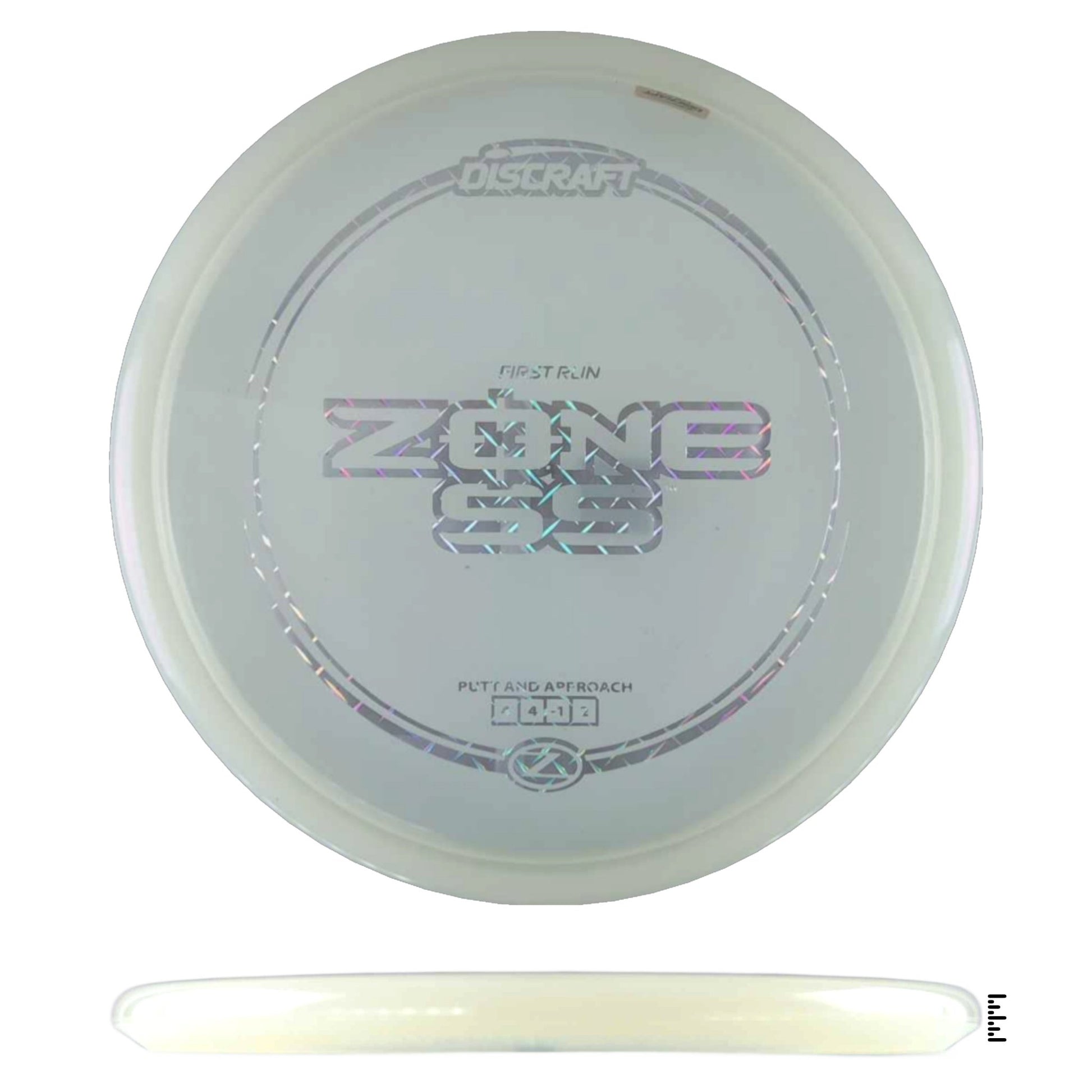 Discraft Z Line Zone SS - First Run - White - Powergrip USA