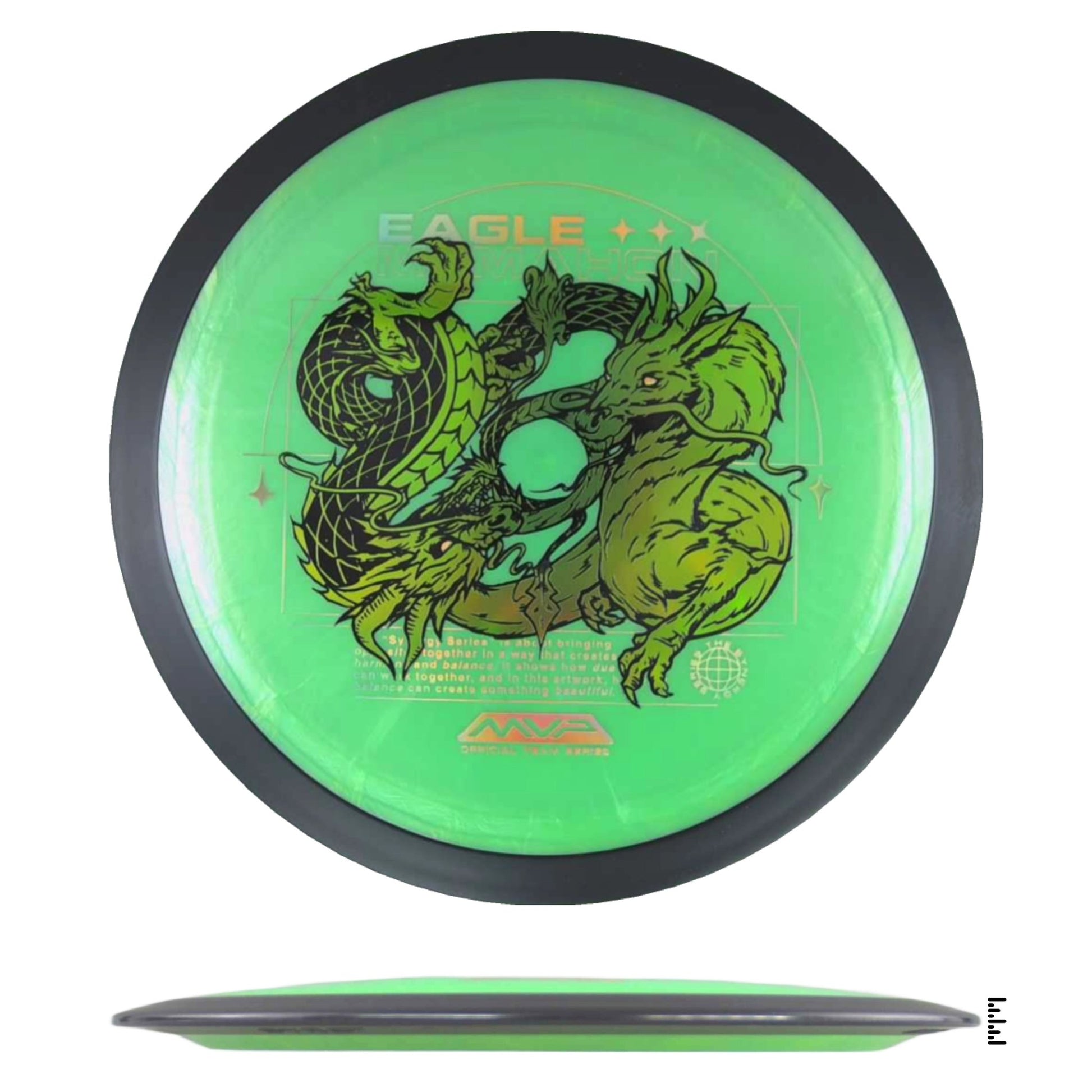MVP Disc Sports Plasma Dimension - Eagle McMahon Team Series - Lime - Powergrip USA
