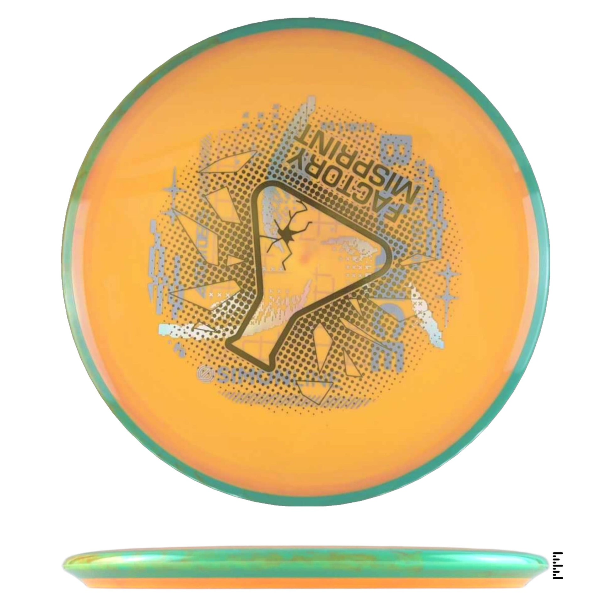 Axiom Discs Neutron Balance Factory Misprint - Orange / Turquoise - Powergrip USA