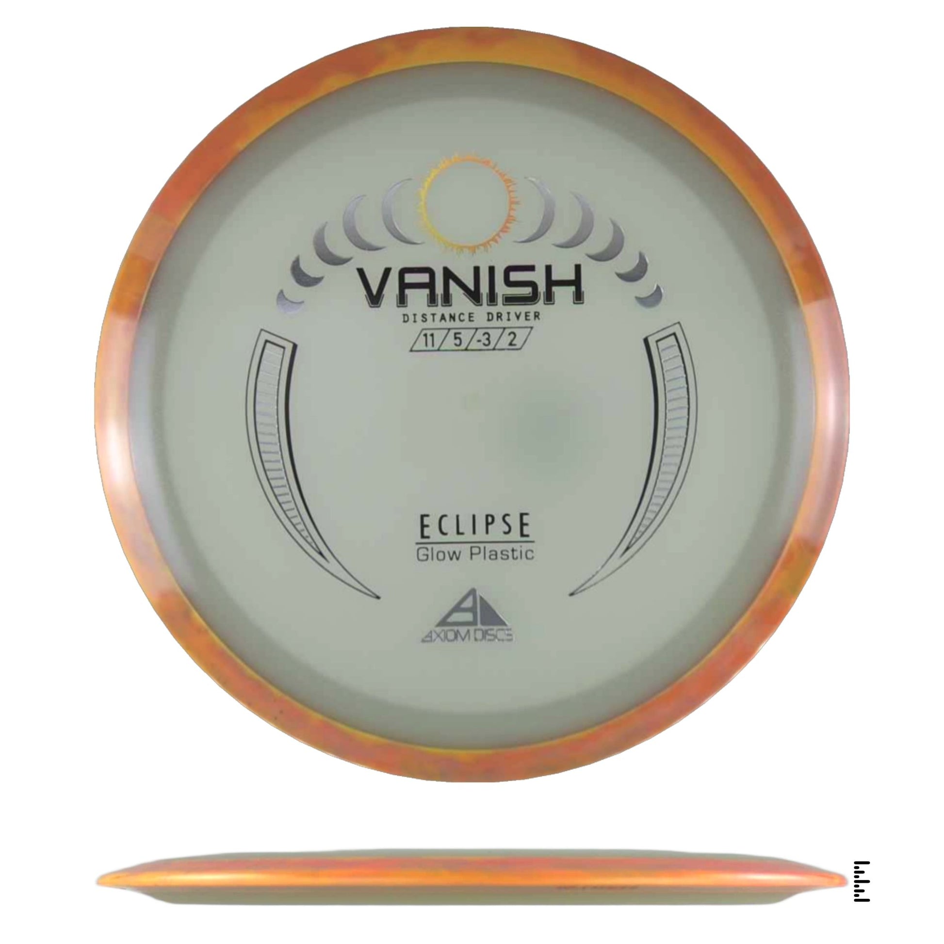 Axiom Discs Eclipse Vanish - Dark Orange - Powergrip USA