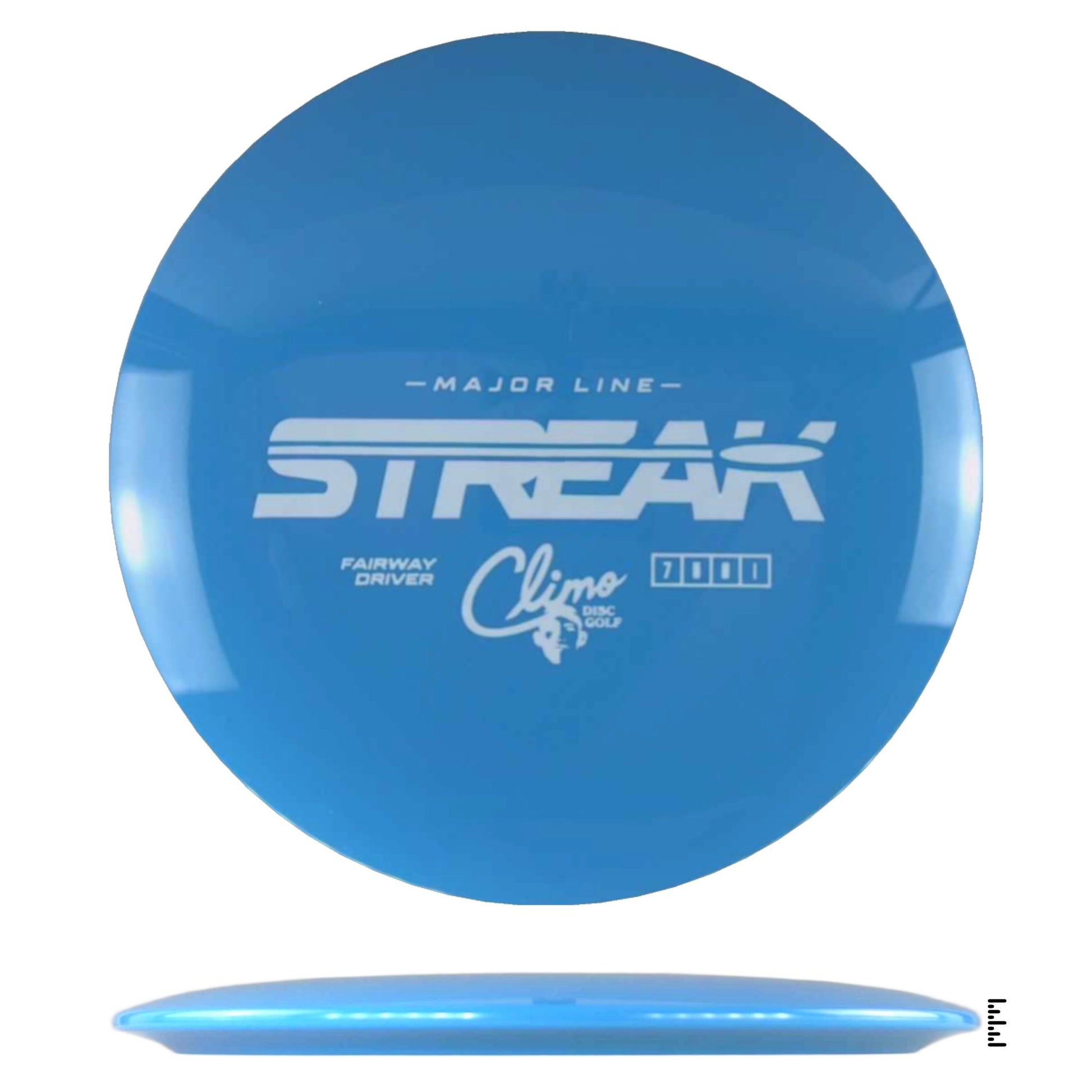 Climo Disc Golf Major Line Streak - Sky Blue - Powergrip USA