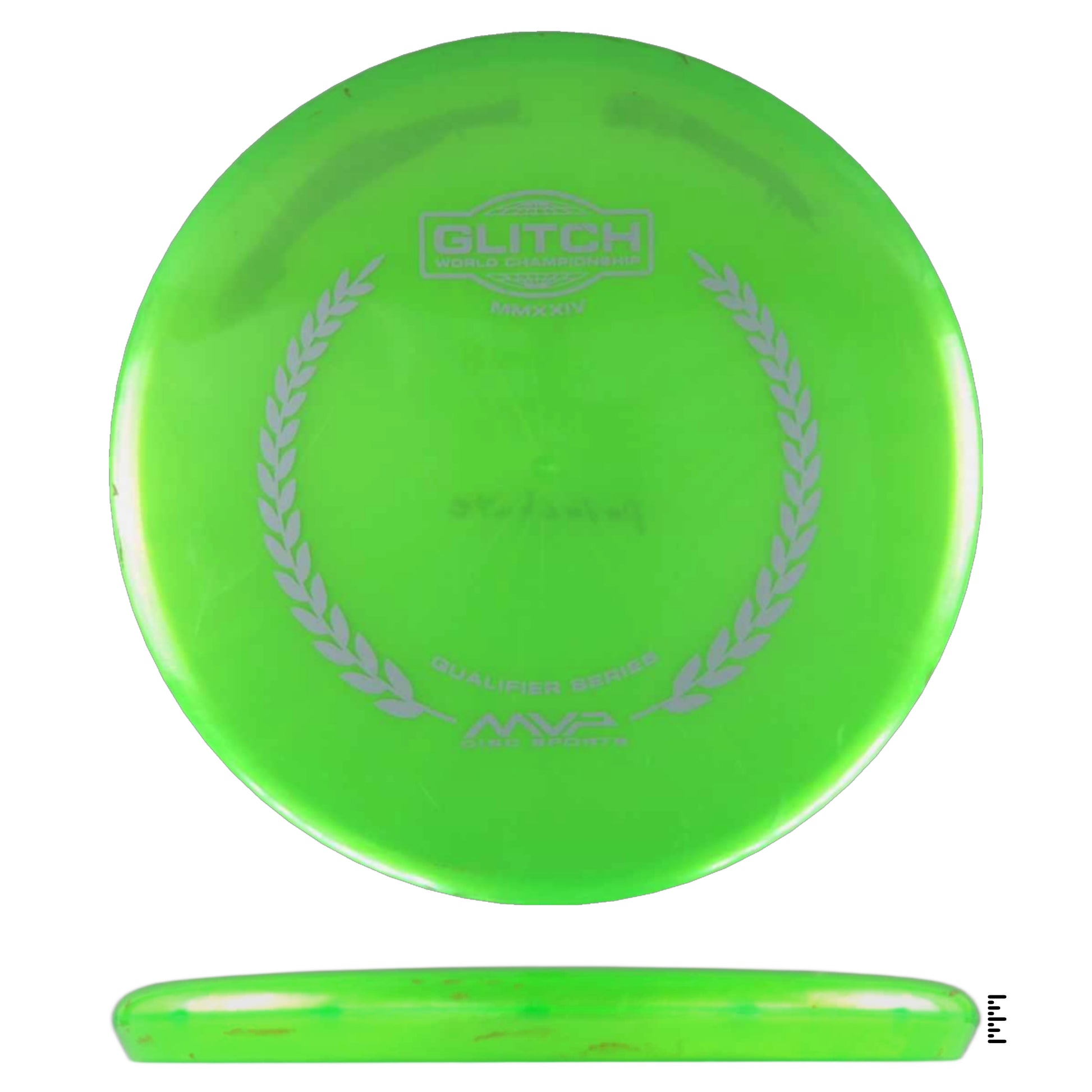 Green MVP Glitch disc golf disc