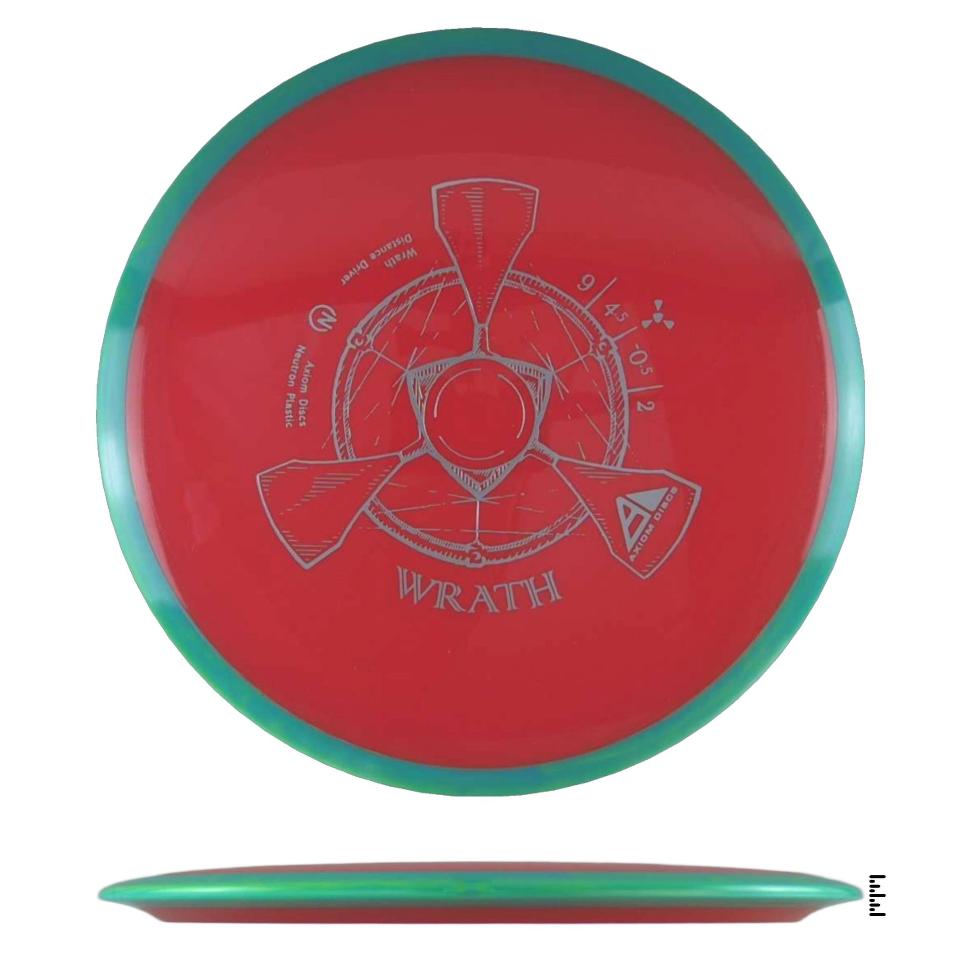 Axiom Discs Neutron Wrath - Dark Orange / Teal - Powergrip USA