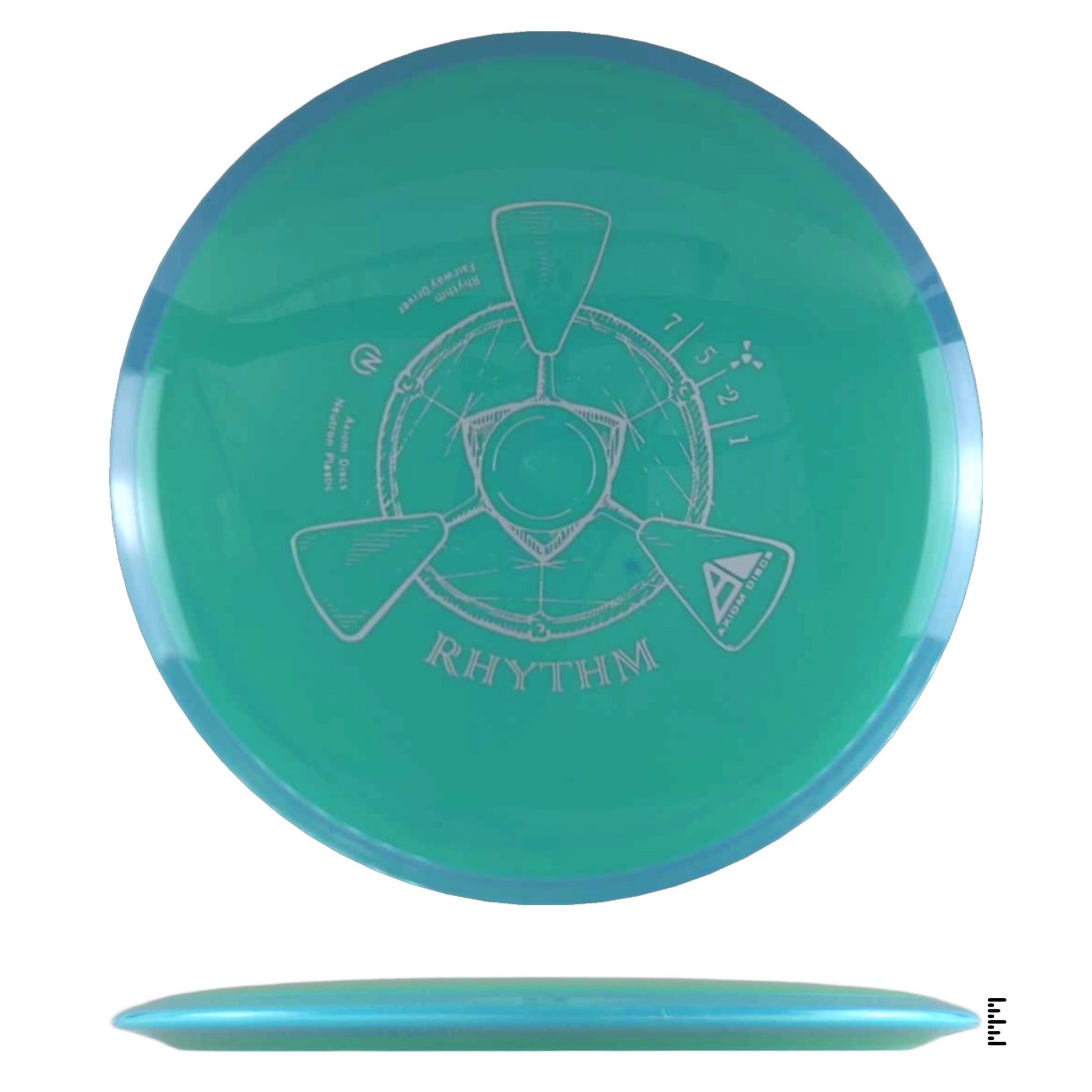 Axiom Discs Neutron Rhythm - Turquoise / Blue - Powergrip USA