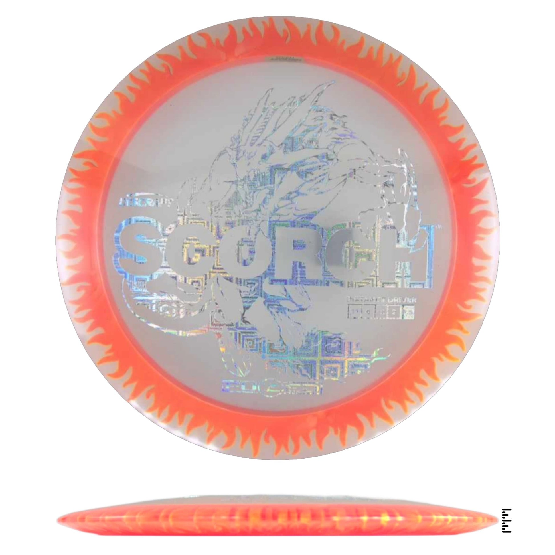 Discraft Fuzed Line Scorch - Clear / Orange - Powergrip USA