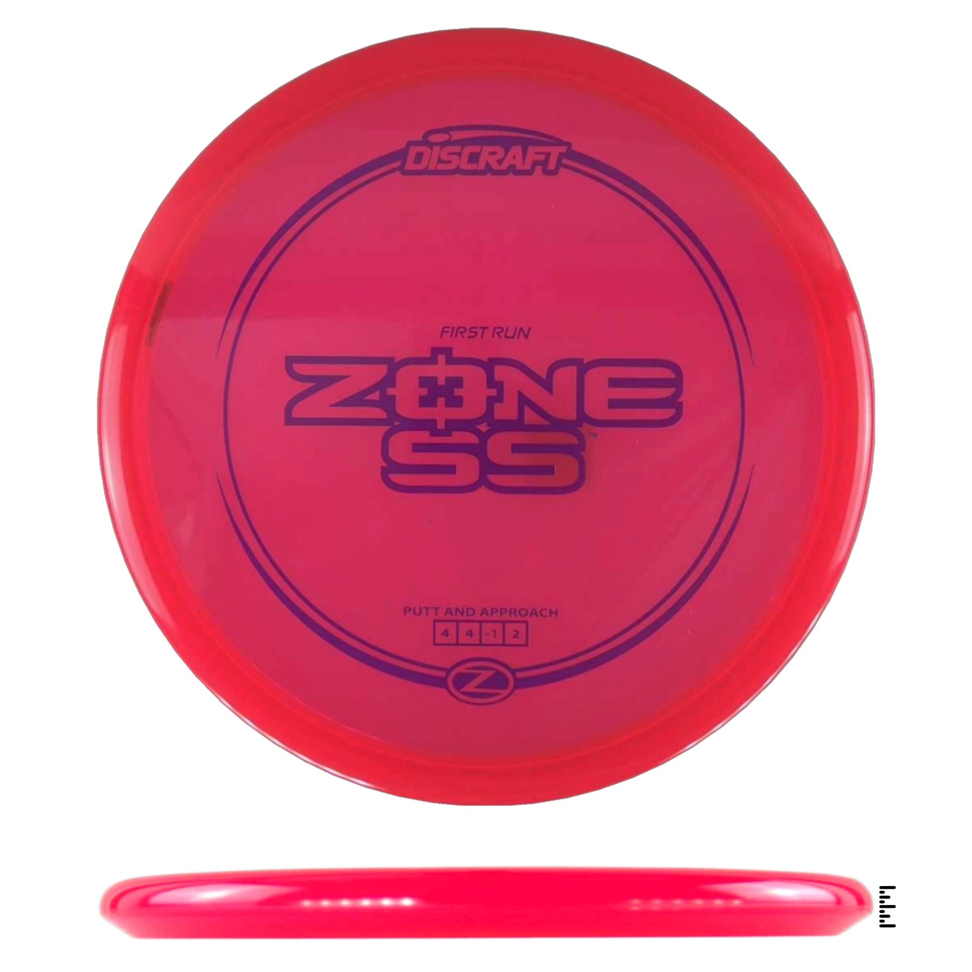 Discraft Z Line Zone SS - First Run - Red - Powergrip USA