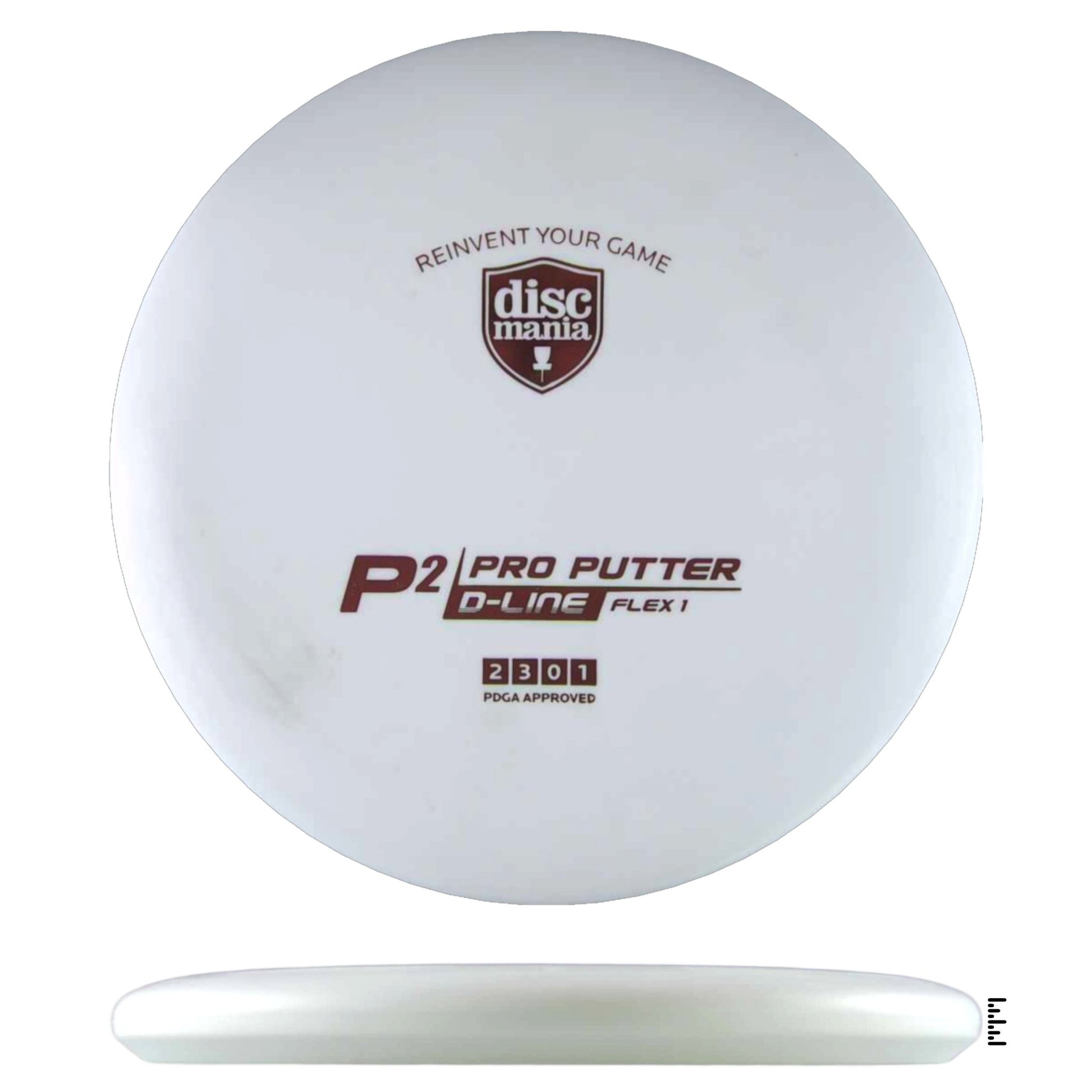 Discmania D - Line Flex 1 P2 Sky God Mini Stamp - White - Powergrip USA