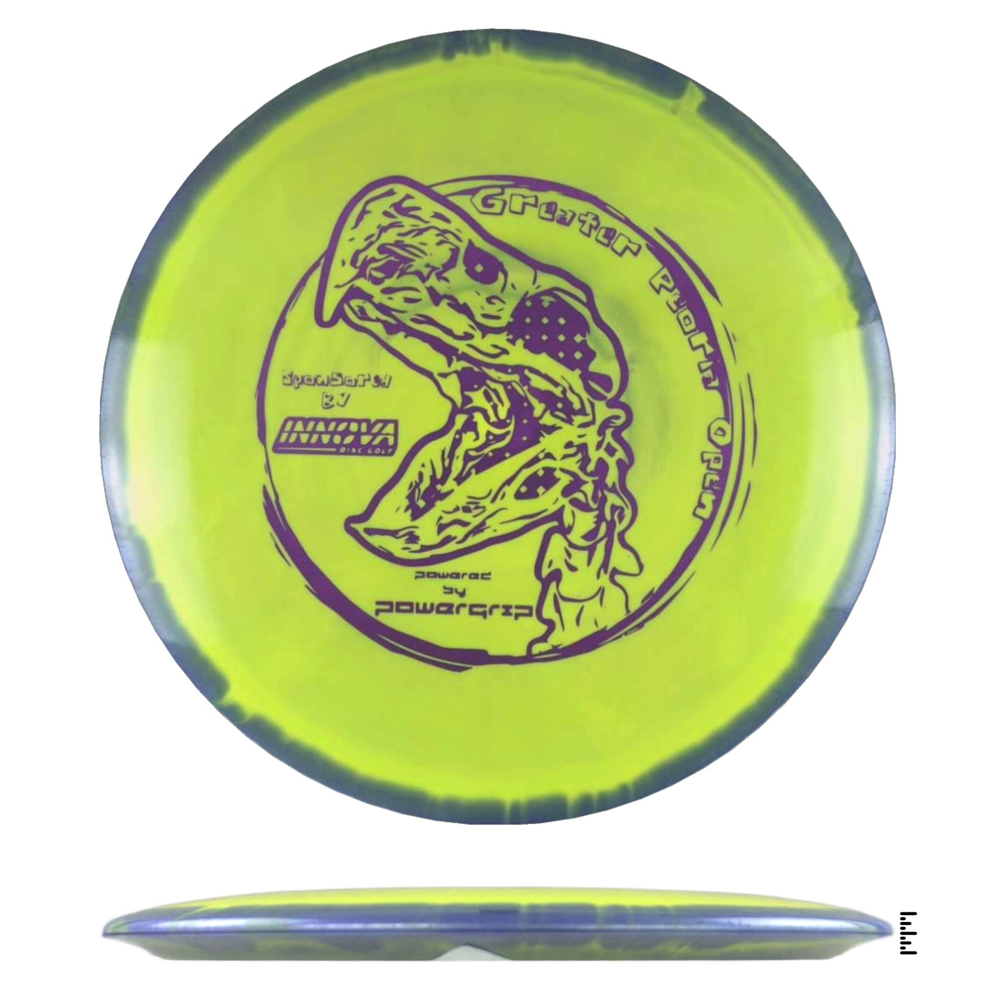 Innova Halo TeeBird3 - 2024 Greater Peoria Open - Yellow / Violet - Powergrip USA