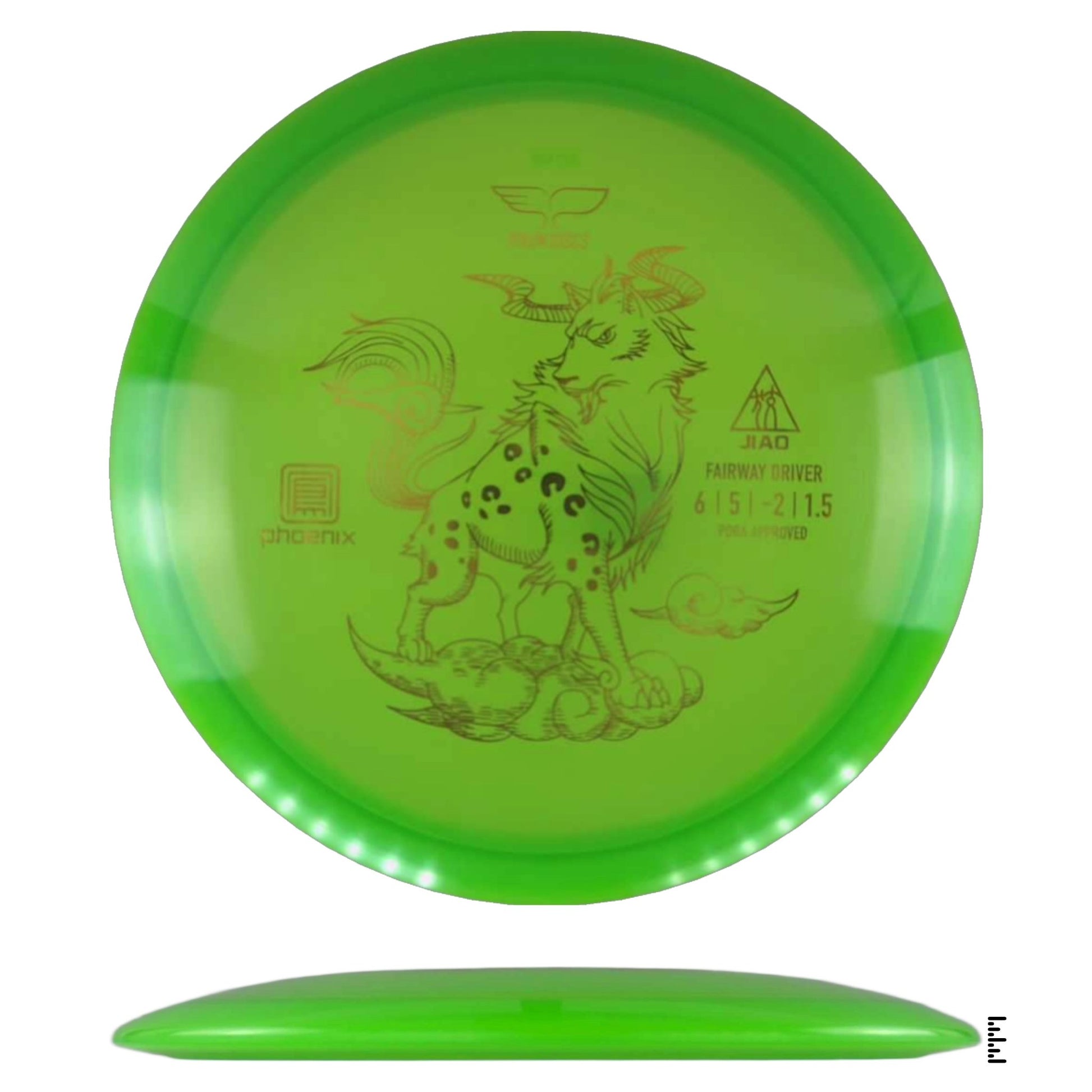 Yikun Discs Phoenix Jiao - Green - Powergrip USA