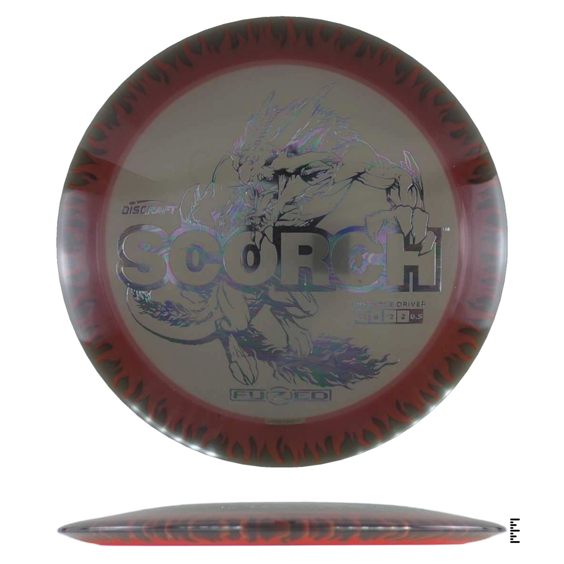 Discraft Fuzed Line Scorch - Black / Orange - Powergrip USA