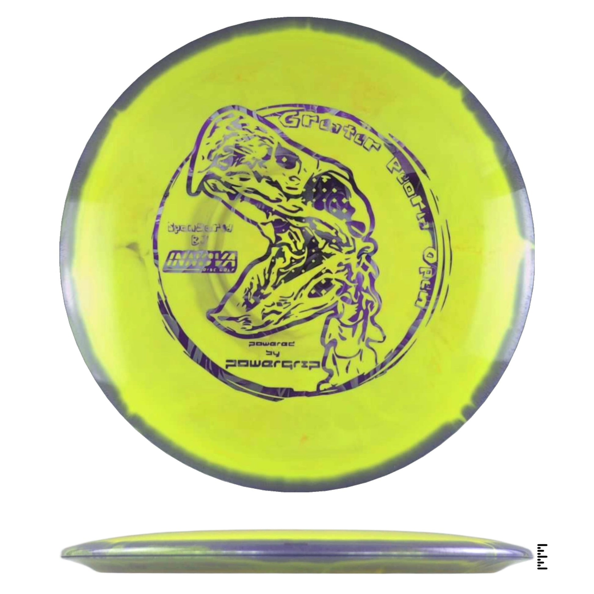 Innova Halo TeeBird3 - 2024 Greater Peoria Open - Yellow / Violet - Powergrip USA