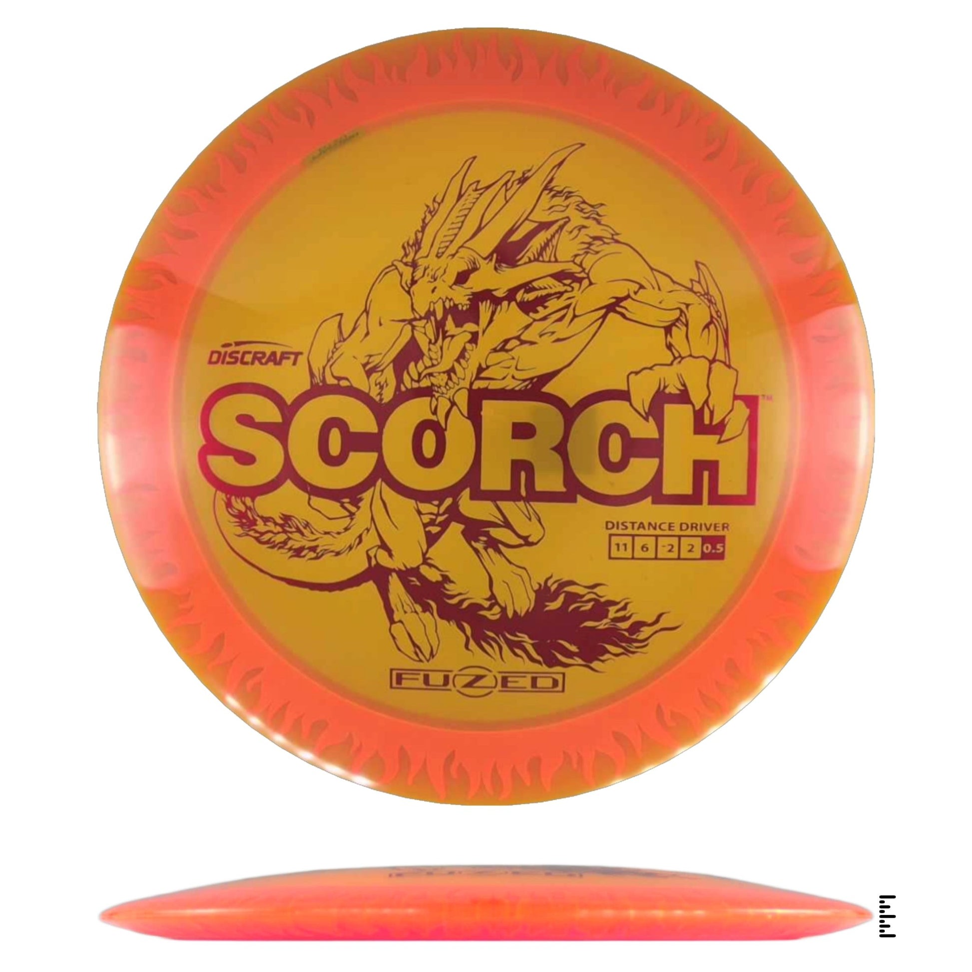 Discraft Fuzed Line Scorch - Orange / Hot Pink - Powergrip USA