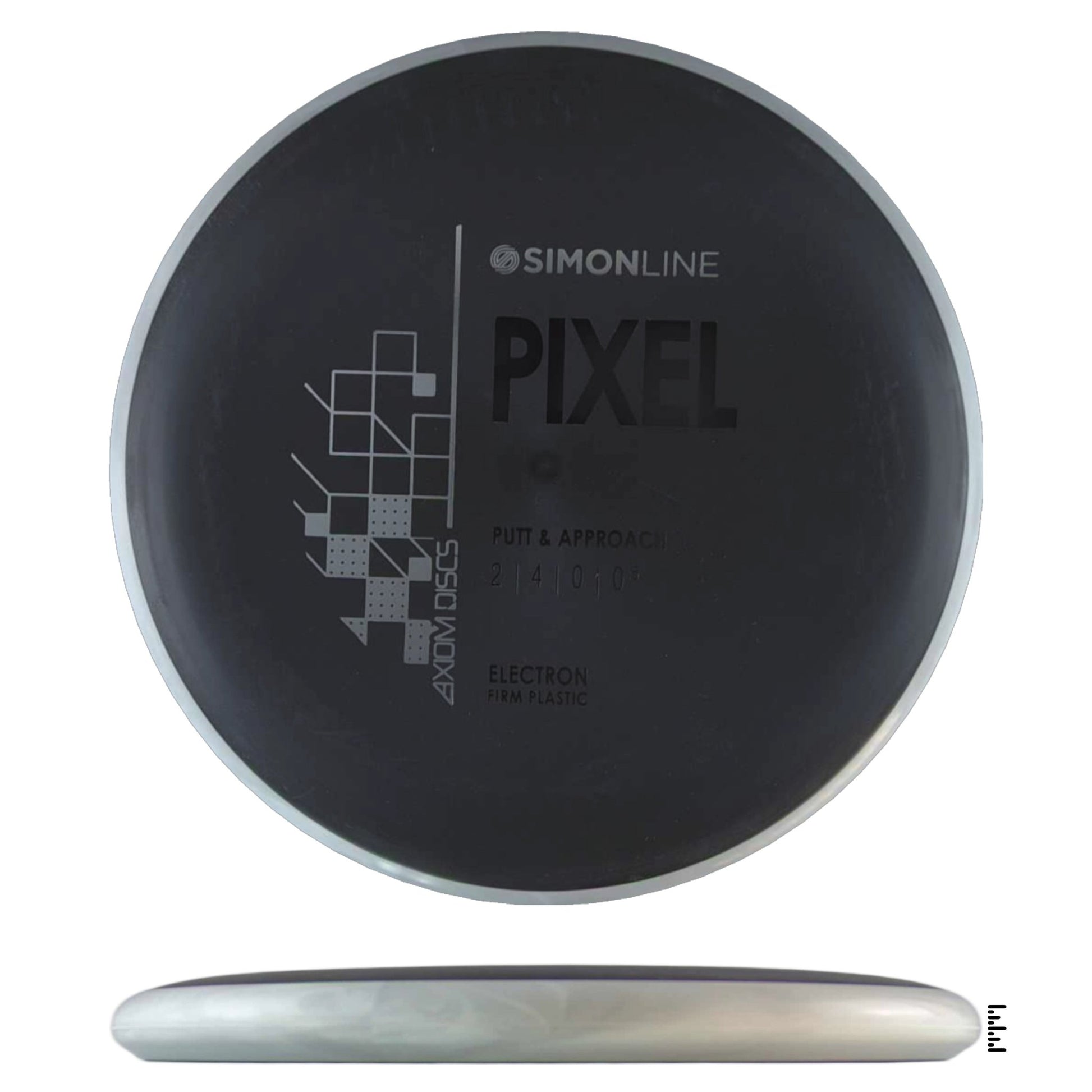 Axiom Discs Simon Line Electron Firm Pixel - Black / Light Gray - Powergrip USA