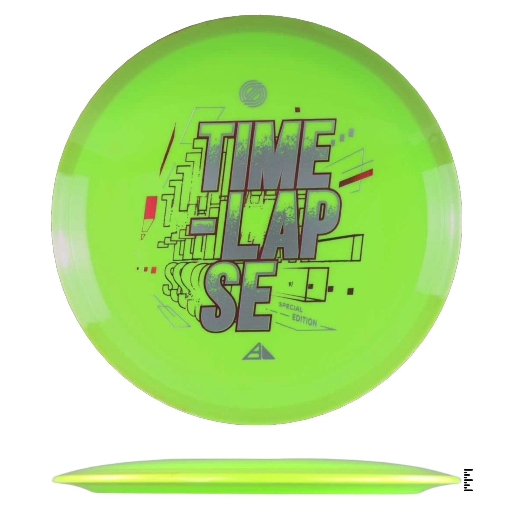 Axiom Discs Simon Line Neutron Time - Lapse Special Edition - Fluorescent Yellow / Yellow - Powergrip USA