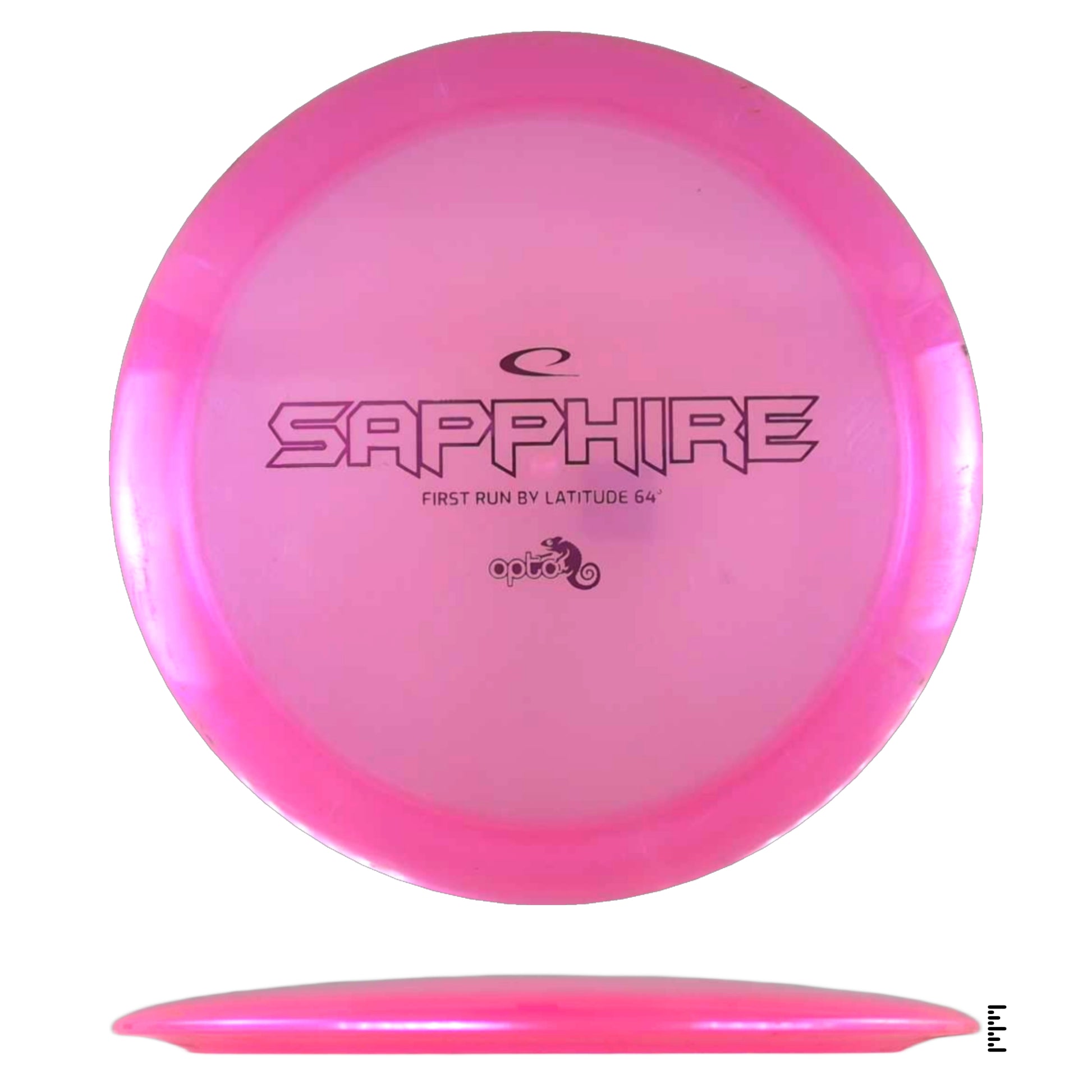 Pink Latitude 64 Sapphire disc golf disc