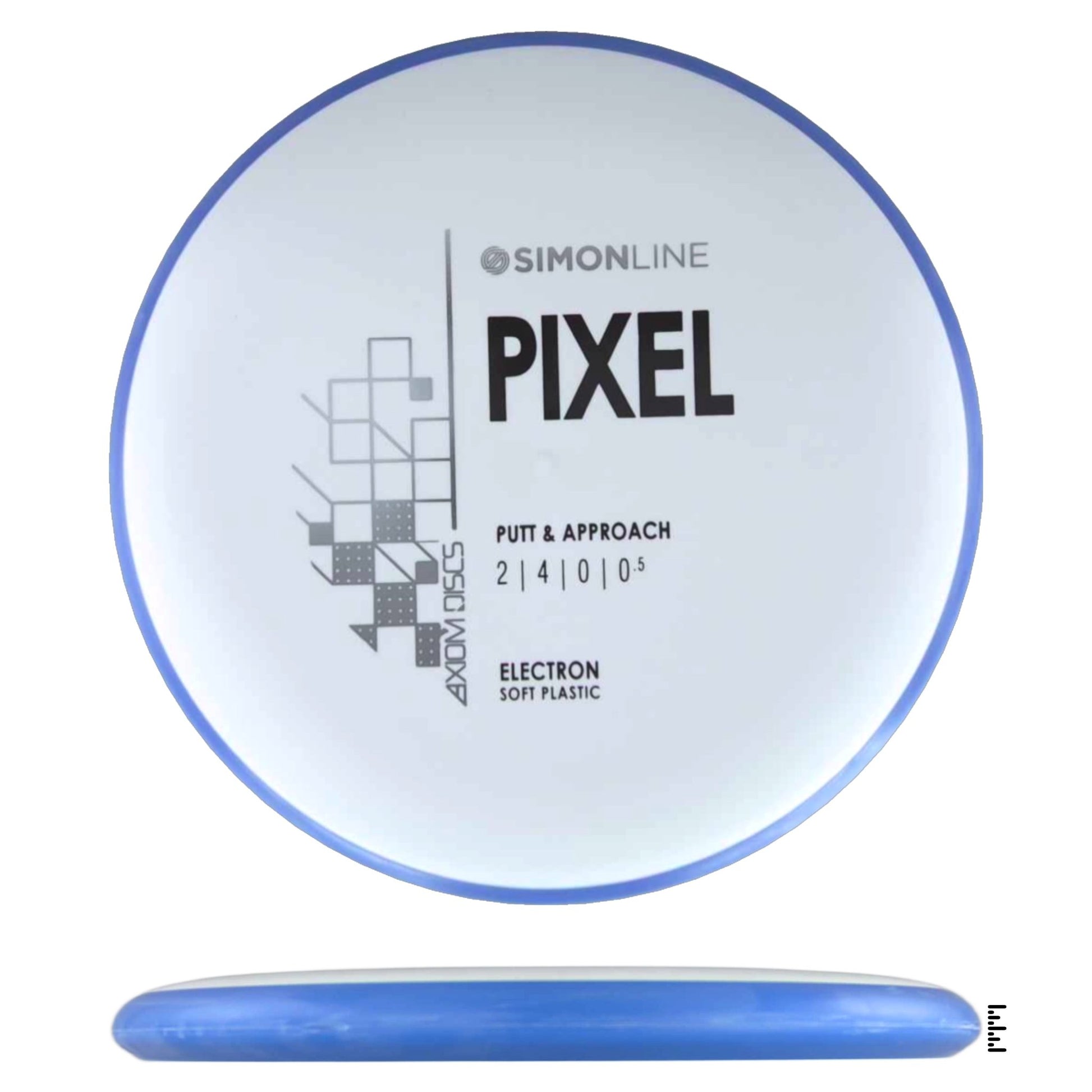 Axiom Discs Simon Line Electron Soft Pixel - White / Blue - Powergrip USA