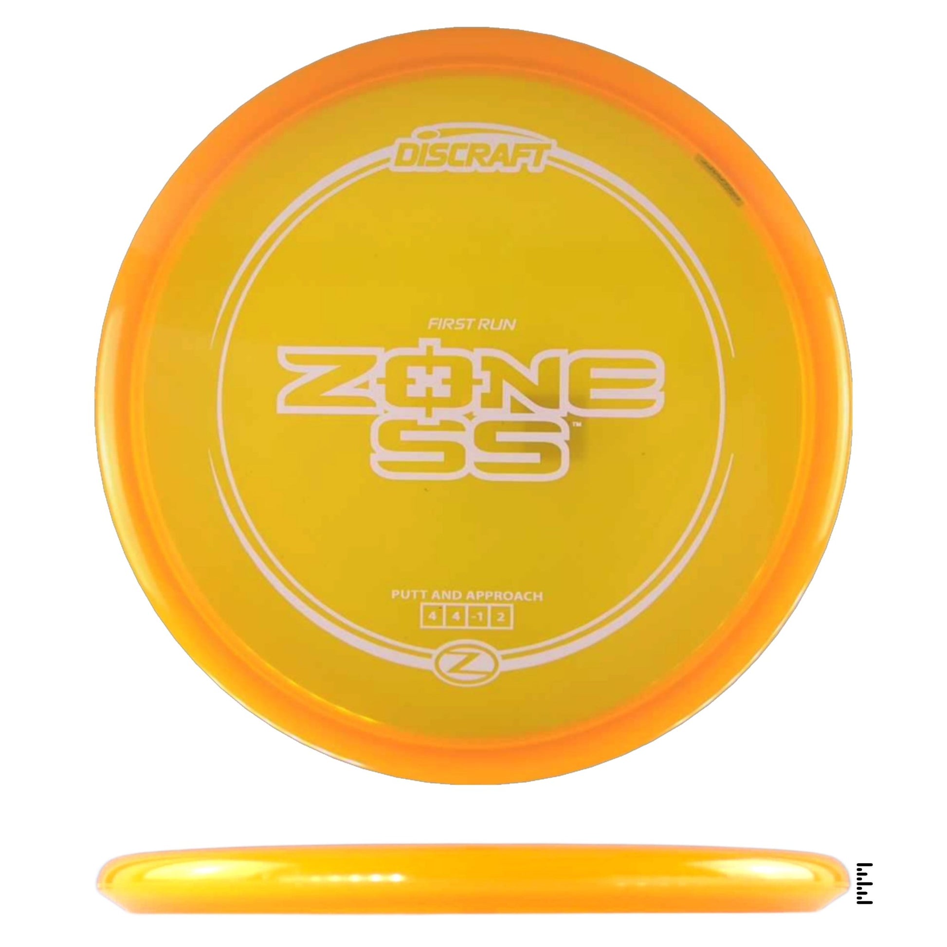 Discraft Z Line Zone SS - First Run - Orange - Powergrip USA
