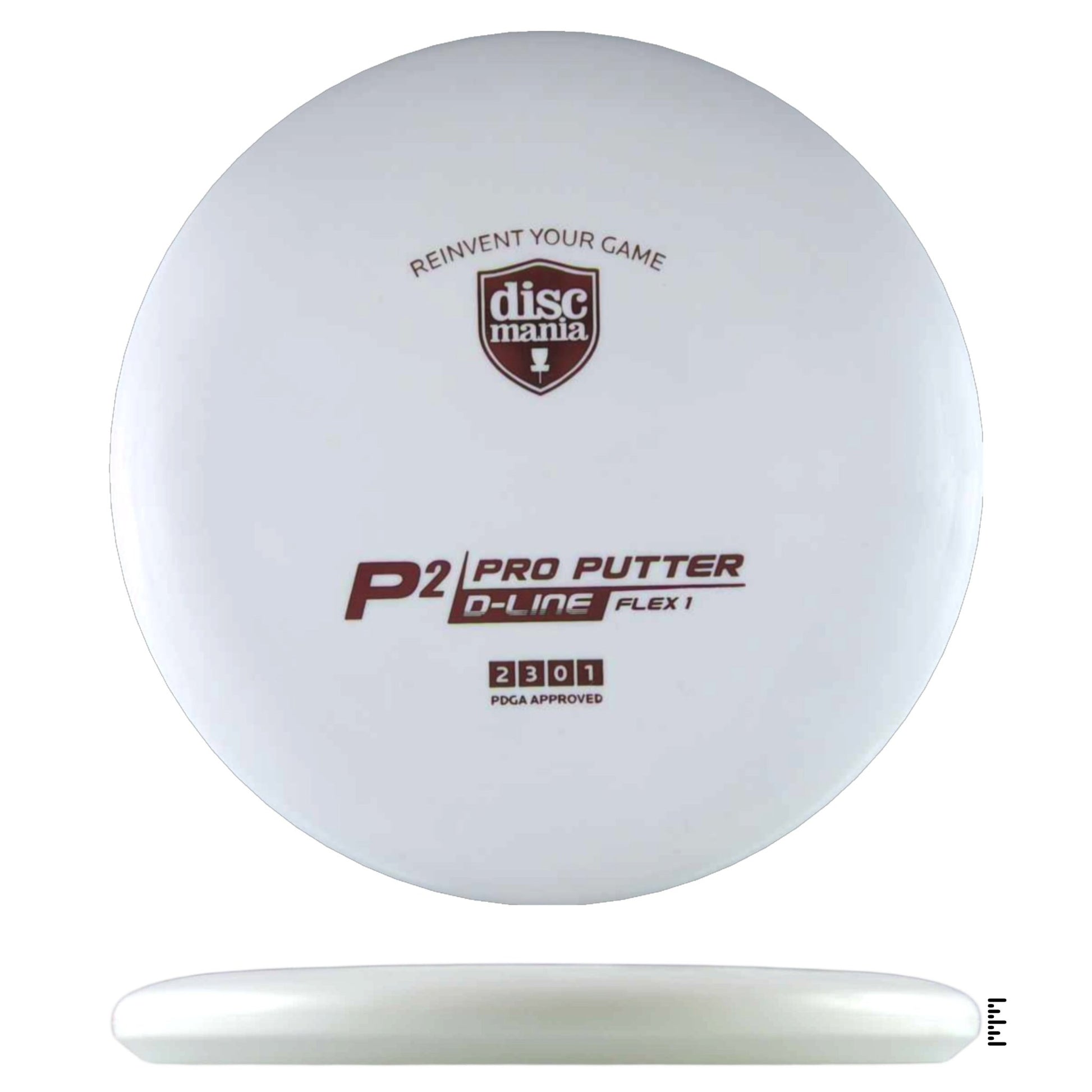 Discmania D - Line Flex 1 P2 Sky God Mini Stamp - White - Powergrip USA