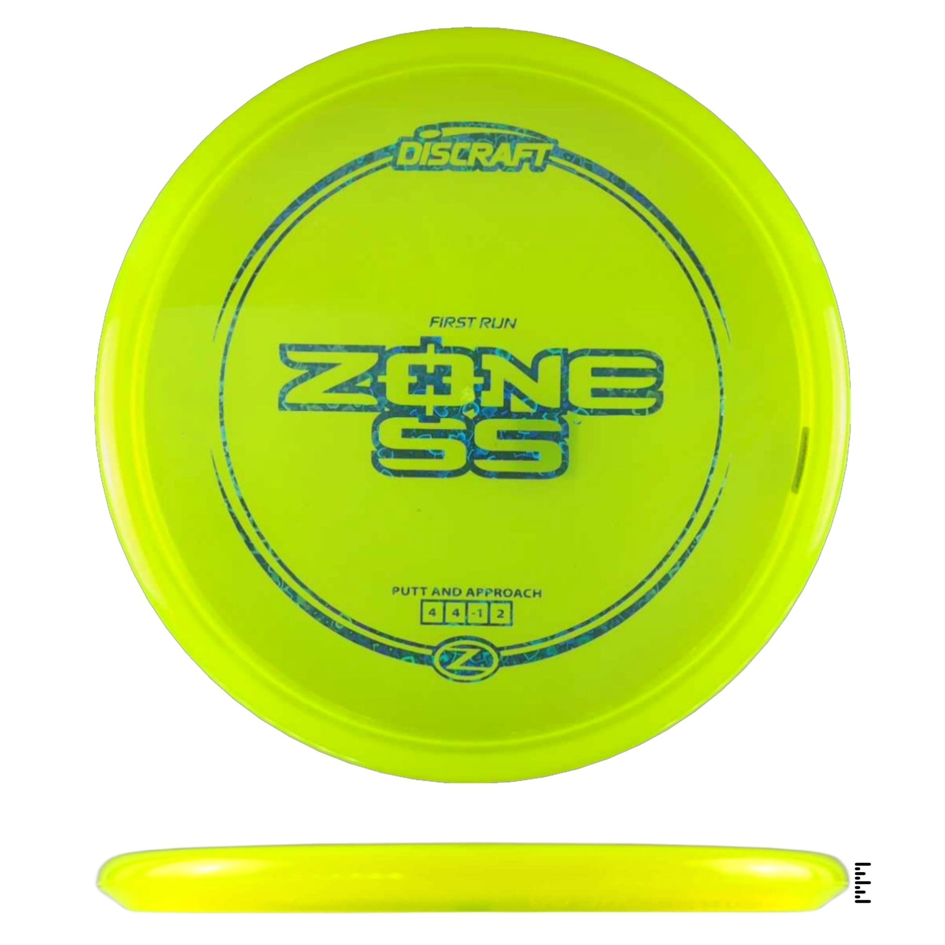 Discraft Z Line Zone SS - First Run - Fluorescent Yellow - Powergrip USA