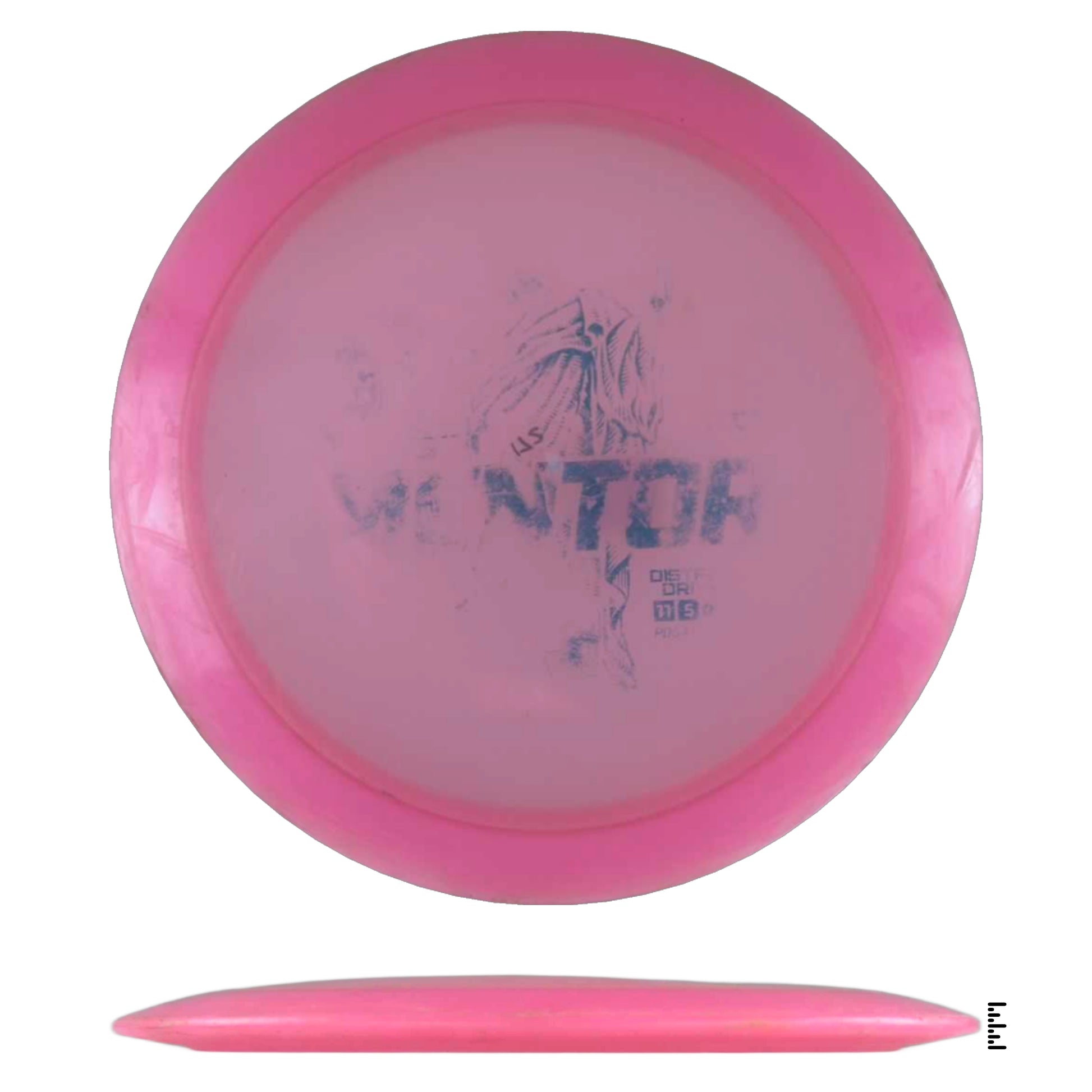 Pink Mentor disc golf disc