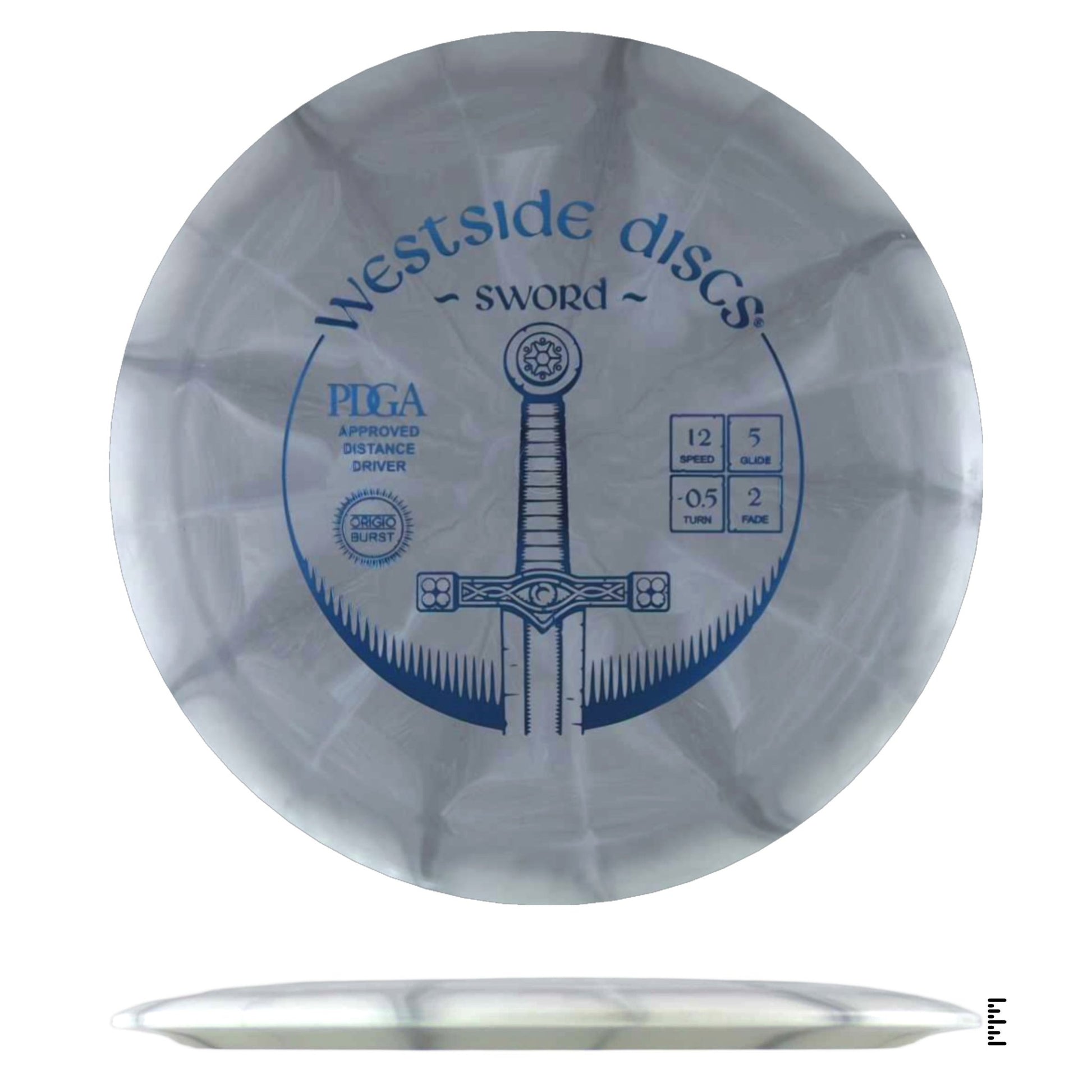 Westside Discs BT Origio Burst Sword - Gray - Powergrip USA