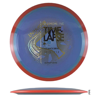 Axiom Discs Simon Line Neutron Time - Lapse Factory Misprint - Indigo / Dark Orange - Powergrip USA