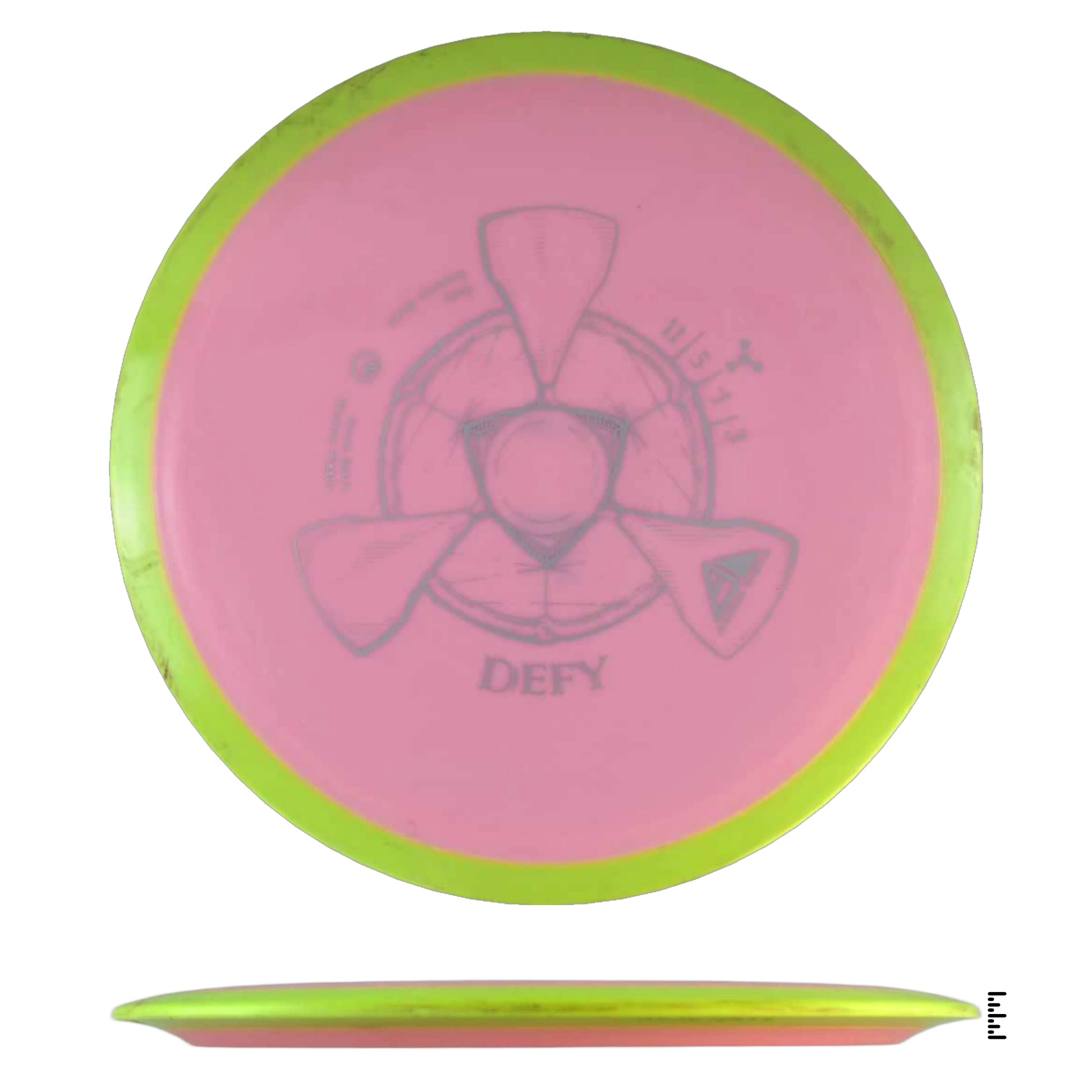 Pink & Green Defy Disc Golf Disc (fa9d35cd)