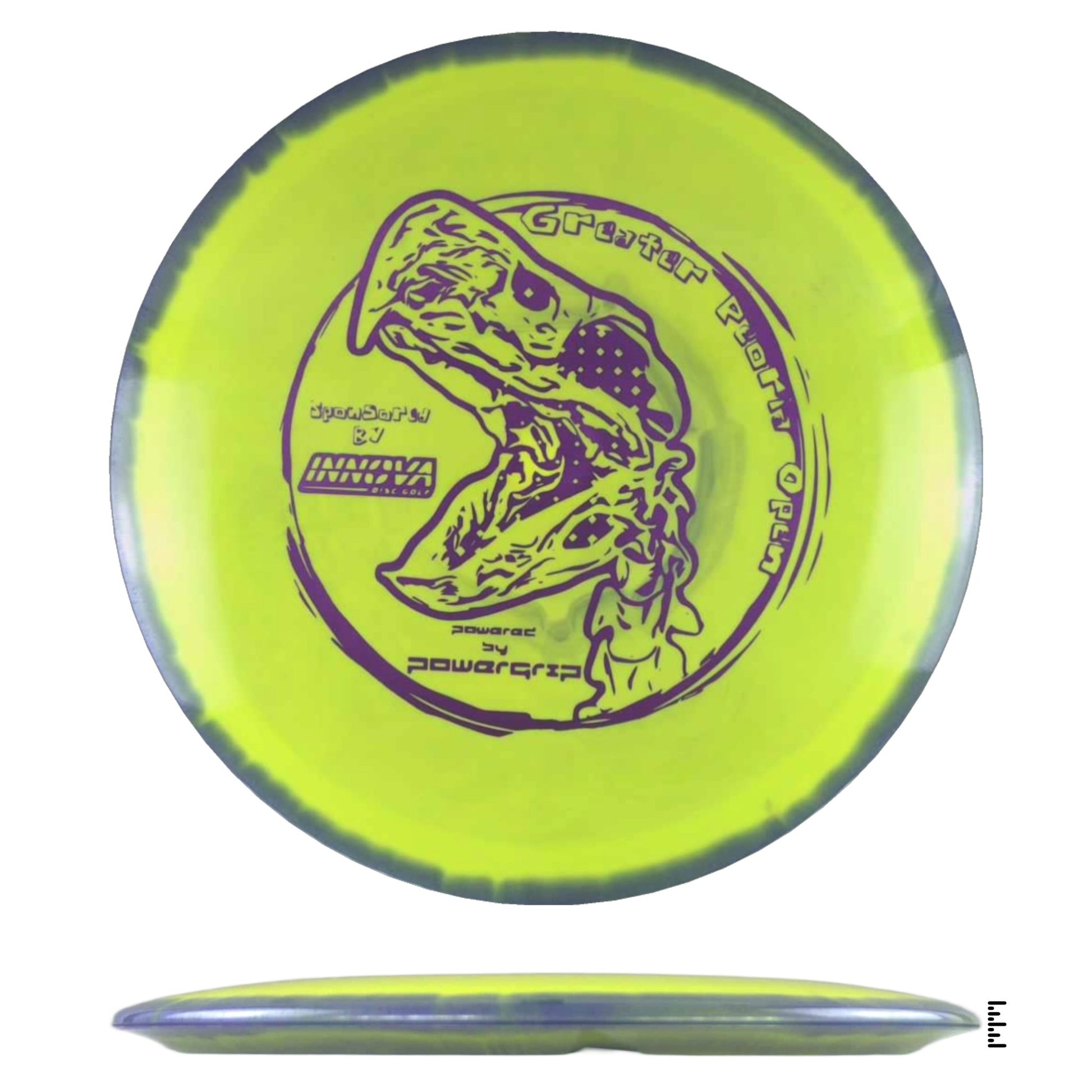 Innova Halo TeeBird3 - 2024 Greater Peoria Open - Yellow / Violet - Powergrip USA