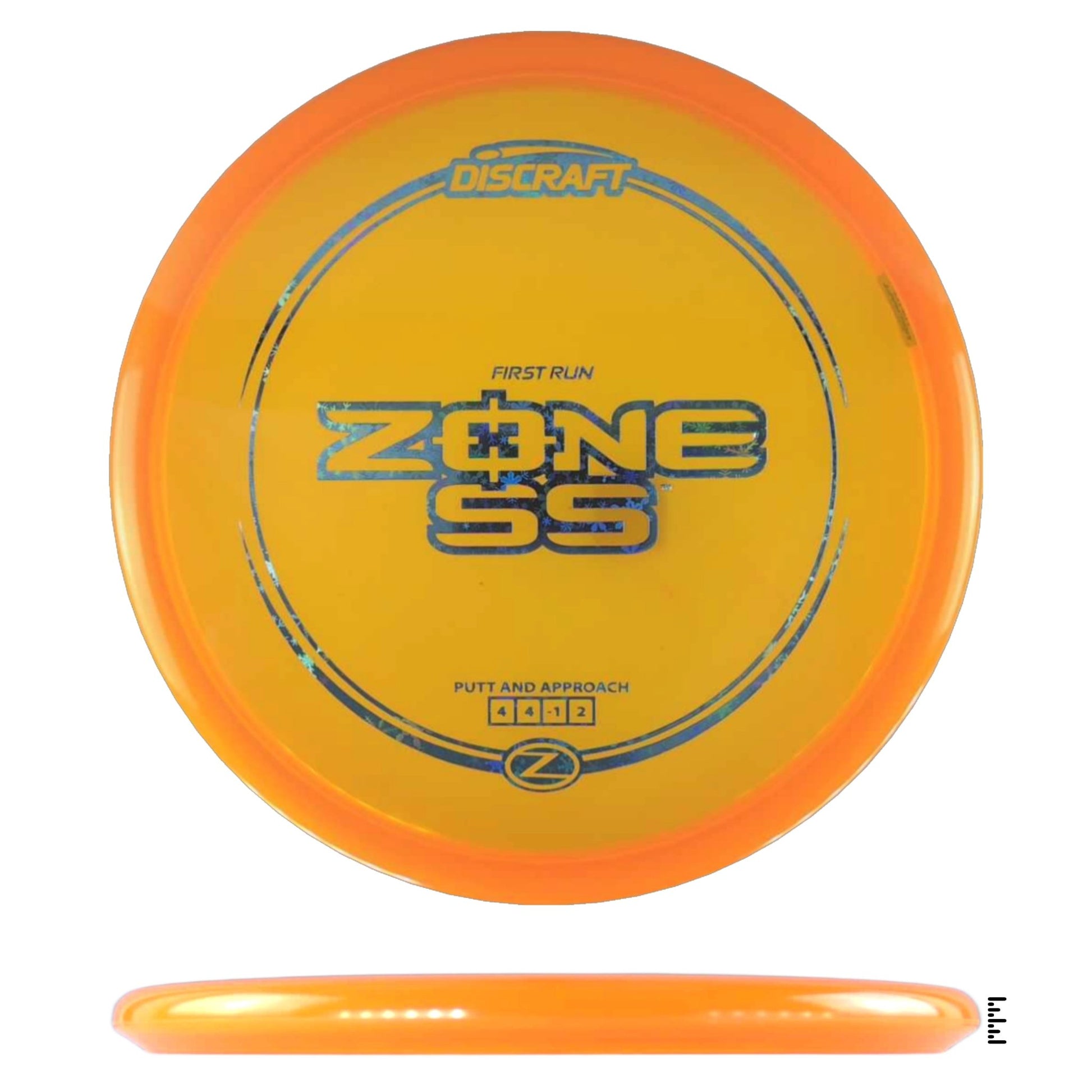 Discraft Z Line Zone SS - First Run - Orange - Powergrip USA
