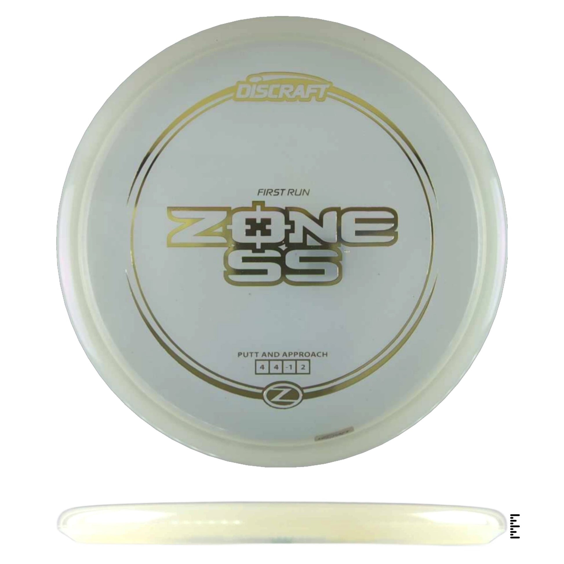 Discraft Z Line Zone SS - First Run - White - Powergrip USA