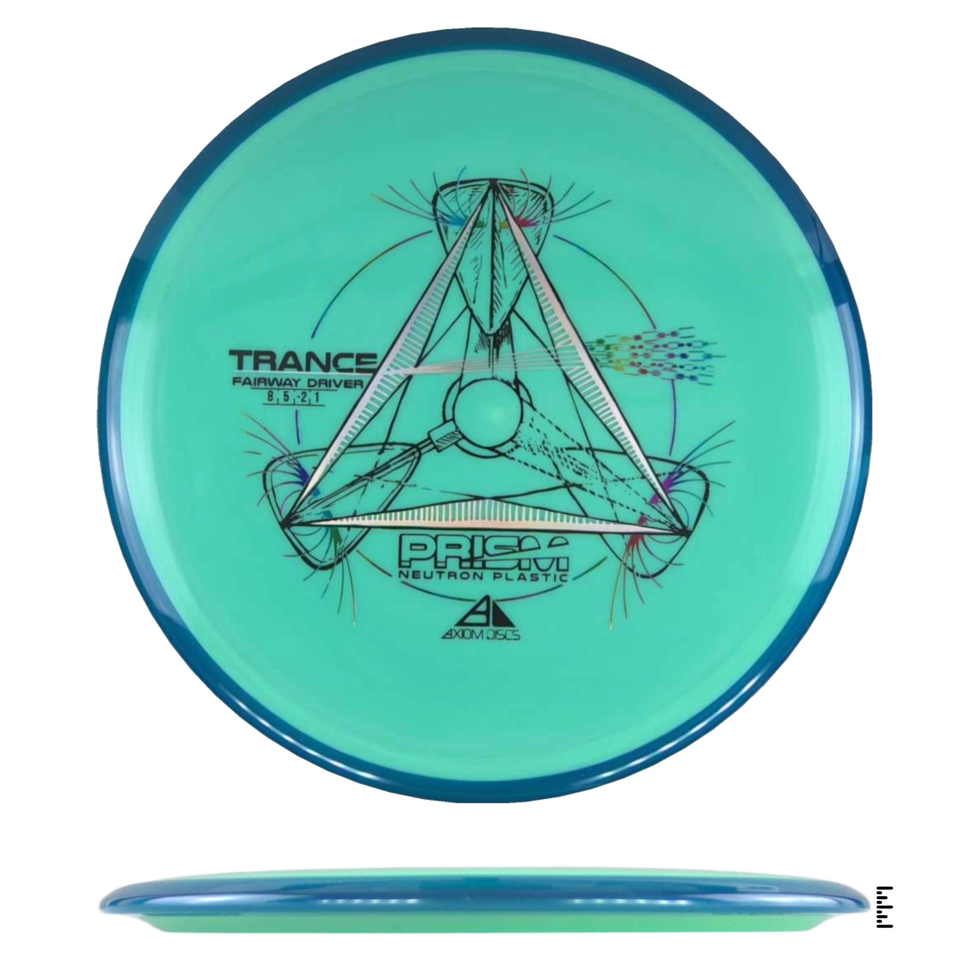 Axiom Discs Prism Neutron Trance - Turquoise / Blue - Powergrip USA